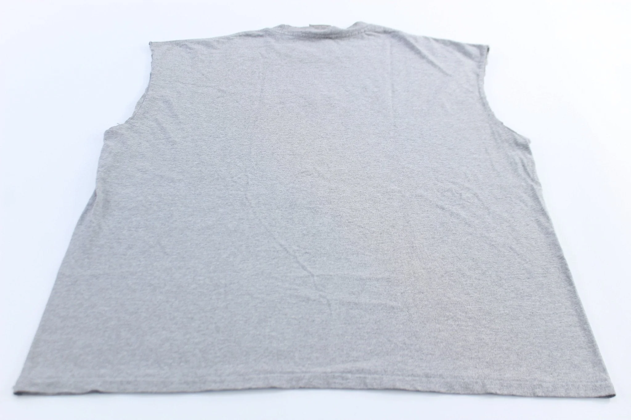 2000's Nike Embroidered Swoosh Logo Grey Just Do It Tank Top - Image 2