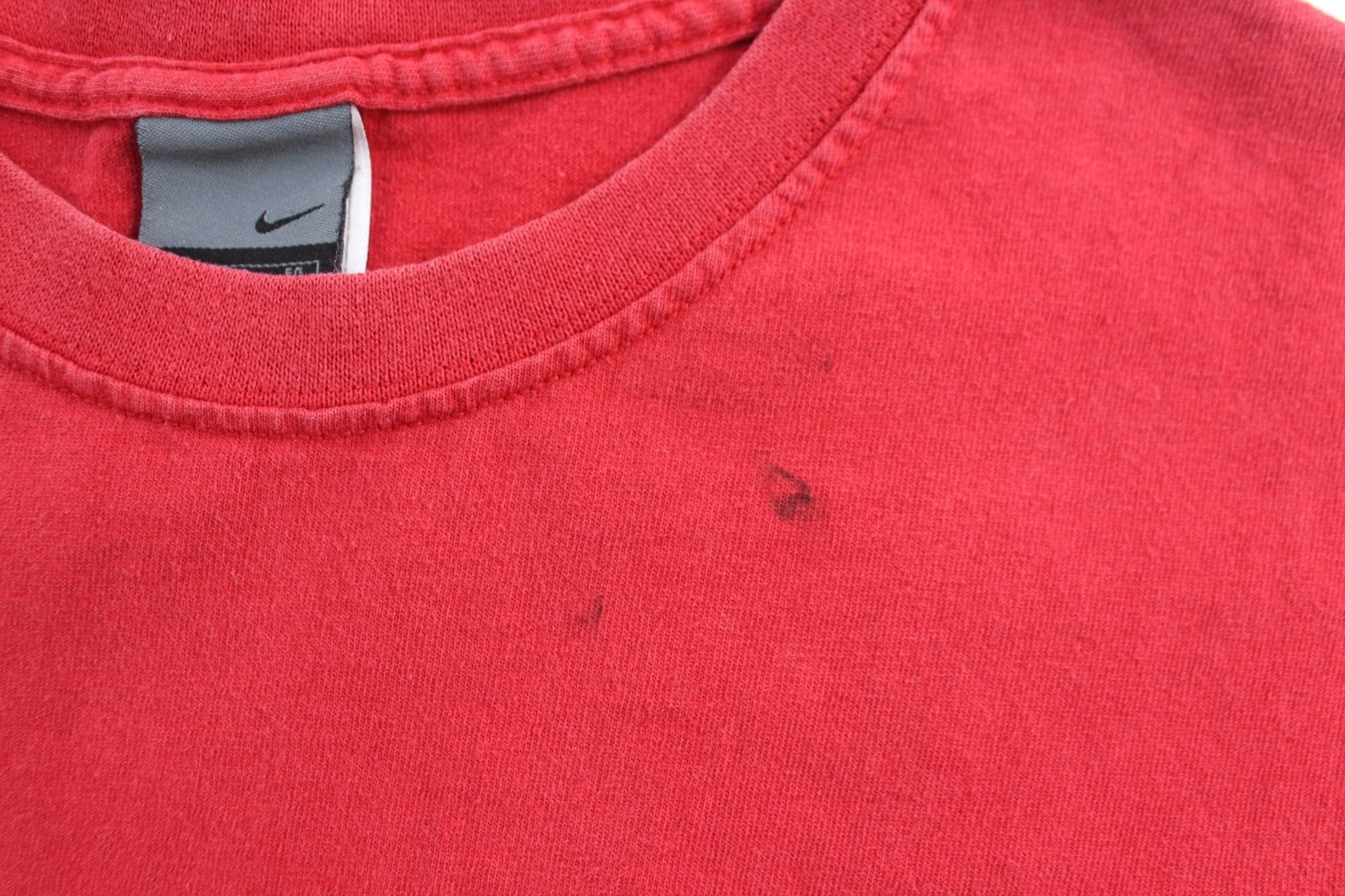 2000's Nike Embroidered Swoosh Logo Red Basketball Tank Top - Image 5