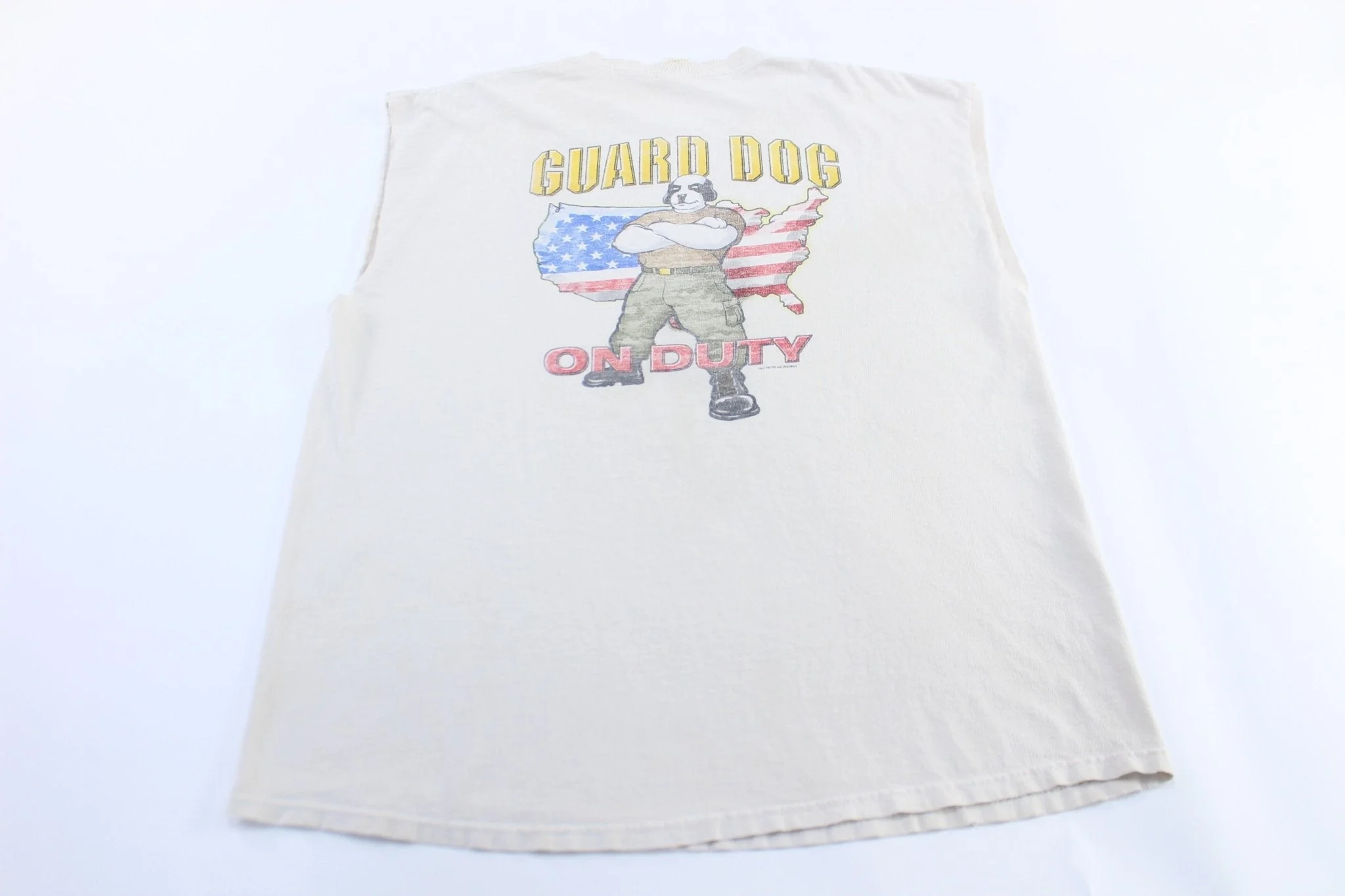 2001 Big Dogs Guard Dog On Duty Graphic Tank Top - Image 2