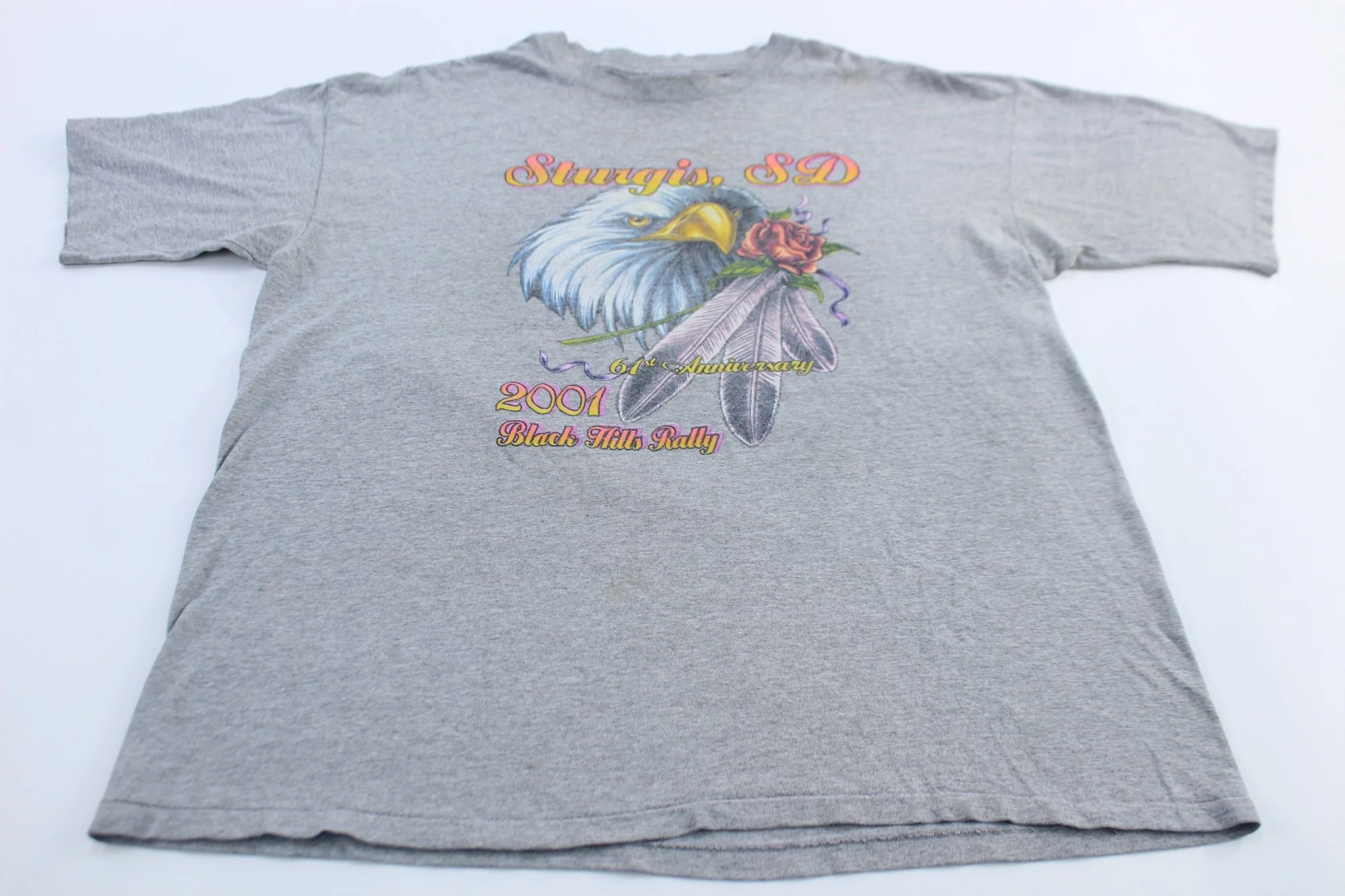2001 Black Hills Rally Sturgis, South Dakota Biker T-Shirt