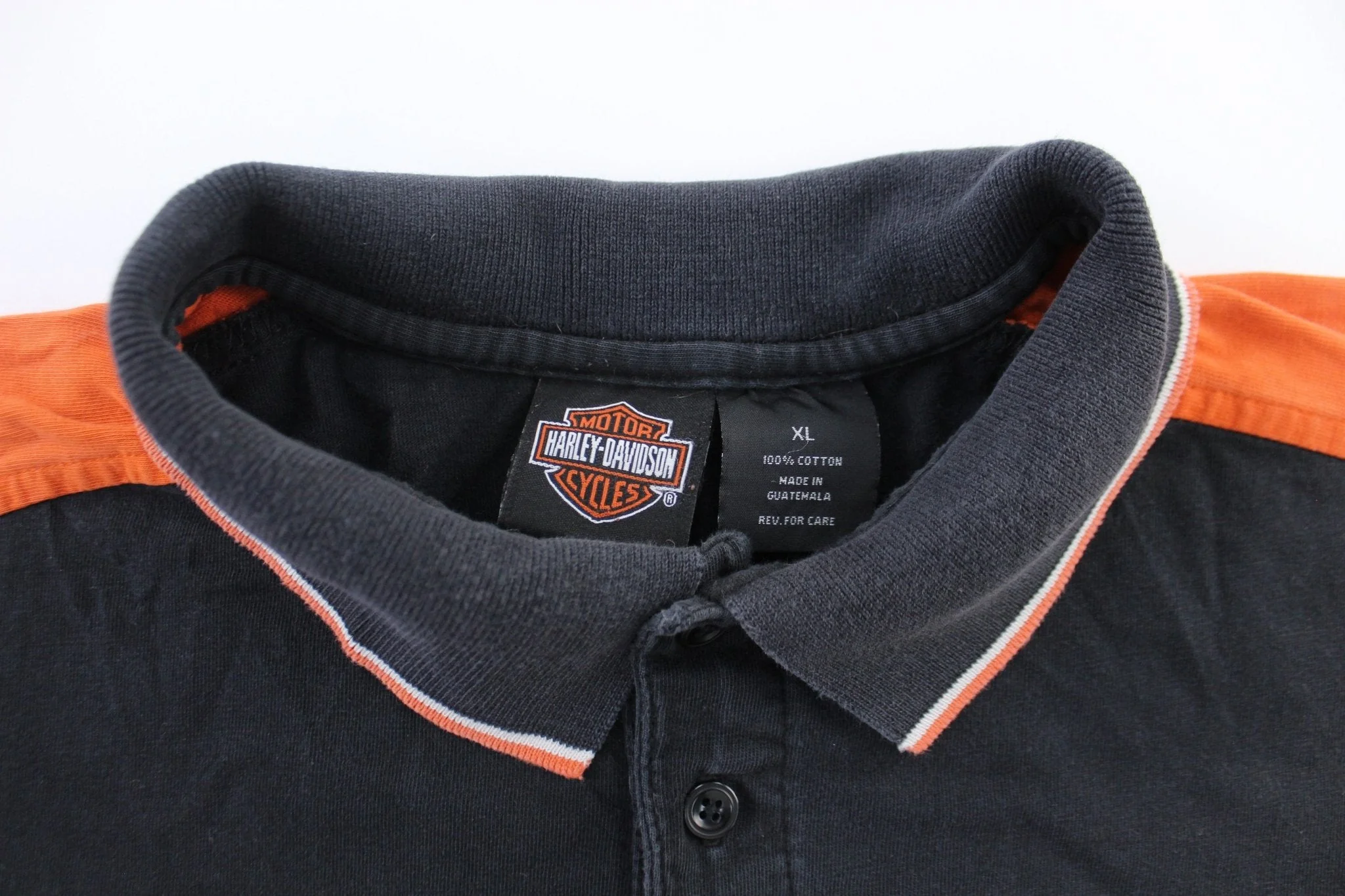 2001 Harley Davidson Motorcycles Kauai, Hawaii Button Up Polo - Image 4