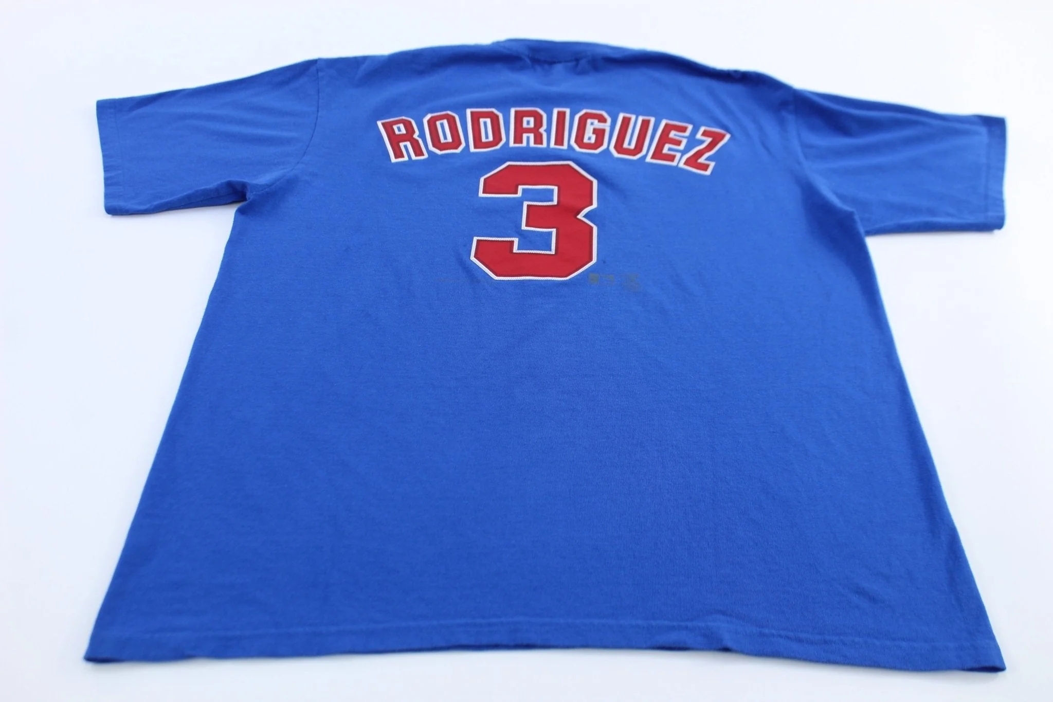 2001 Texas Rangers Baseball Ivan Rodriguez #3 Jersey T-Shirt - Image 2