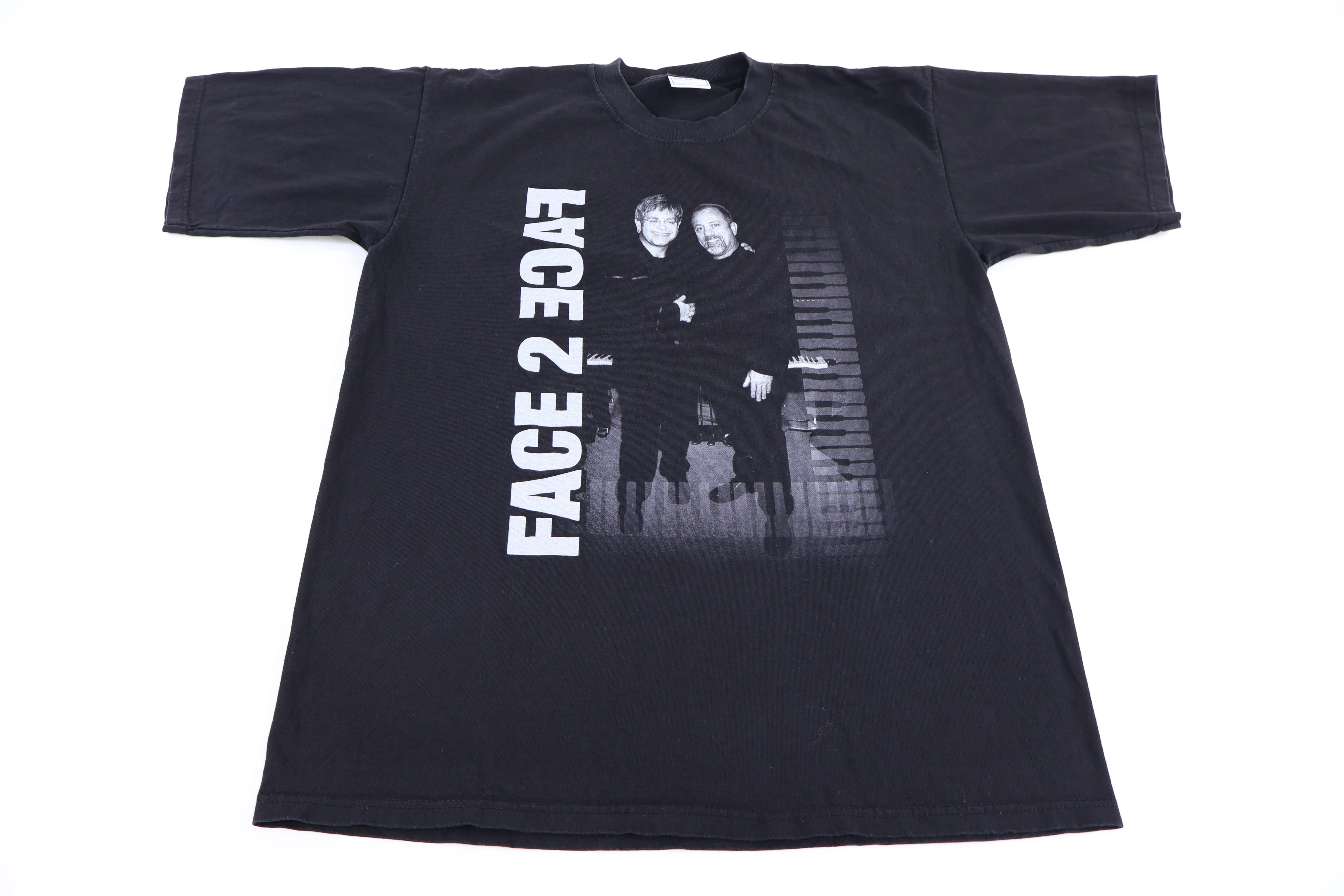 2002 Elton John & Billy Joel Face 2 Face Tour T-shirt