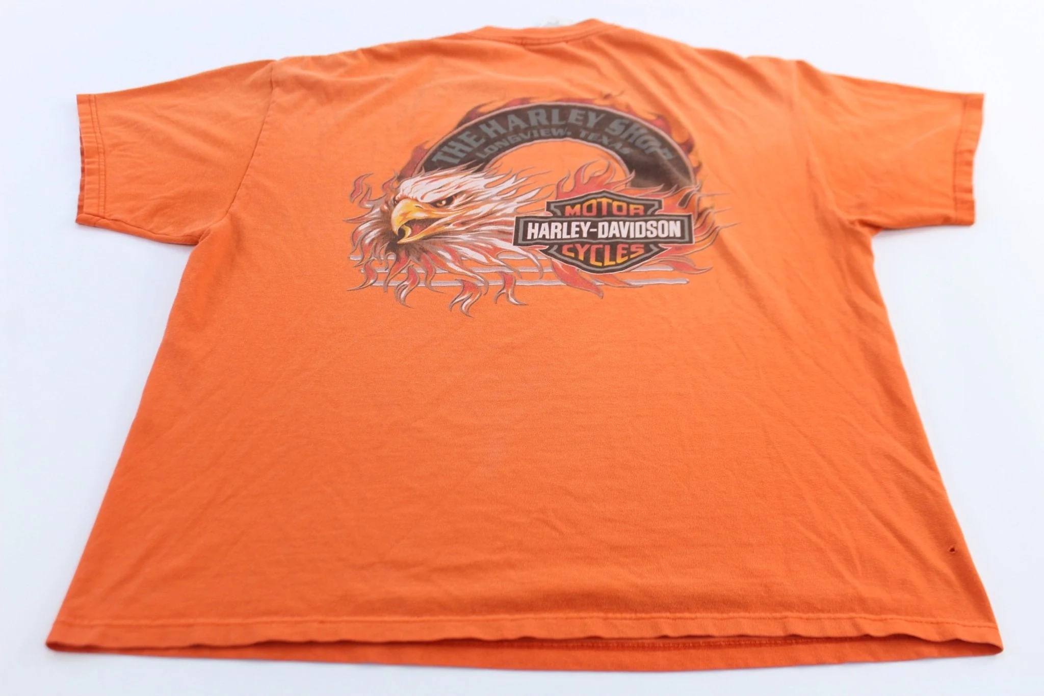 2002 Harley Davidson Motorcycles Longview, Texas Eagle T-Shirt - Image 2