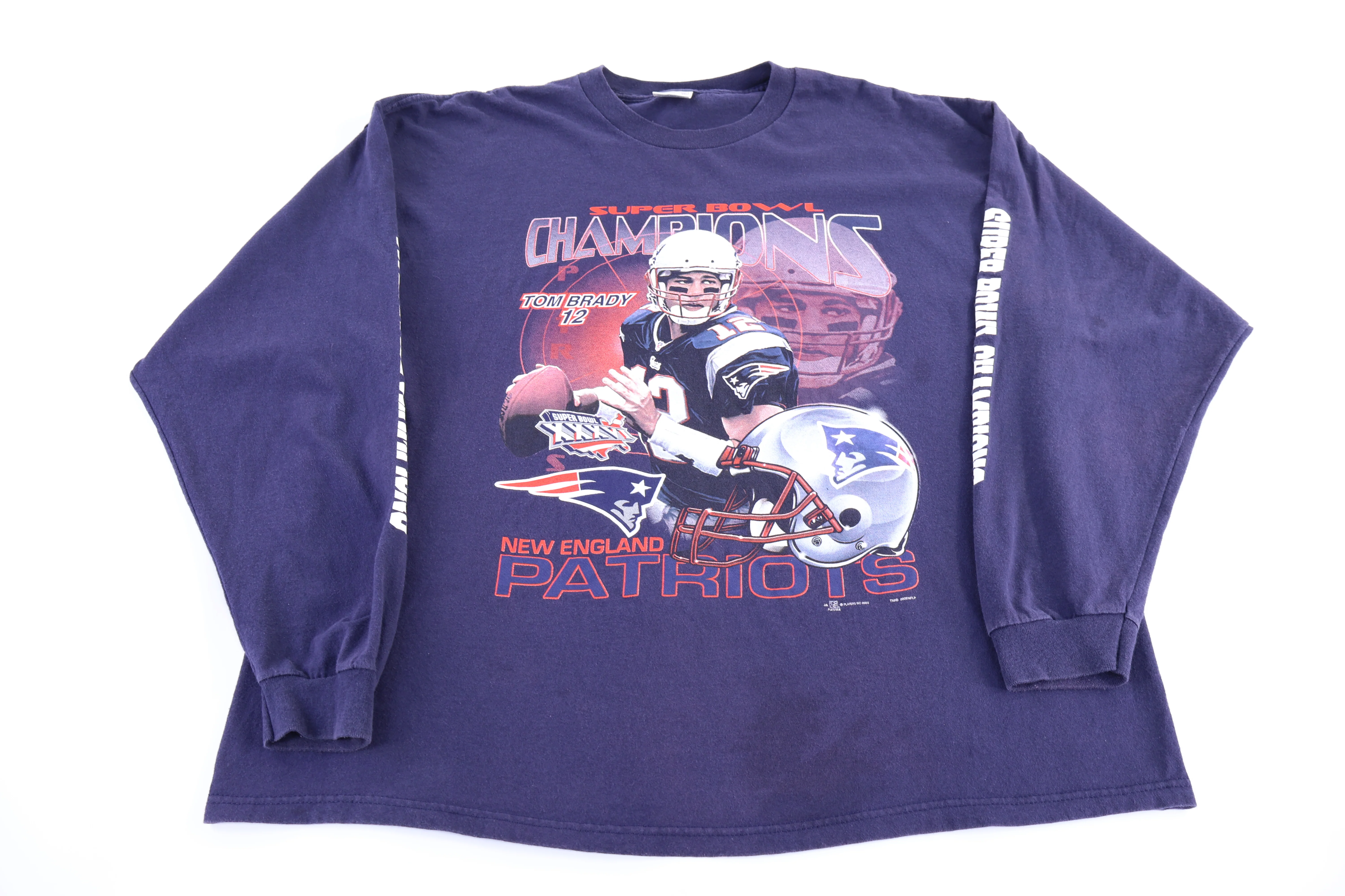 2002 New England Patriots Football LS T-shirt