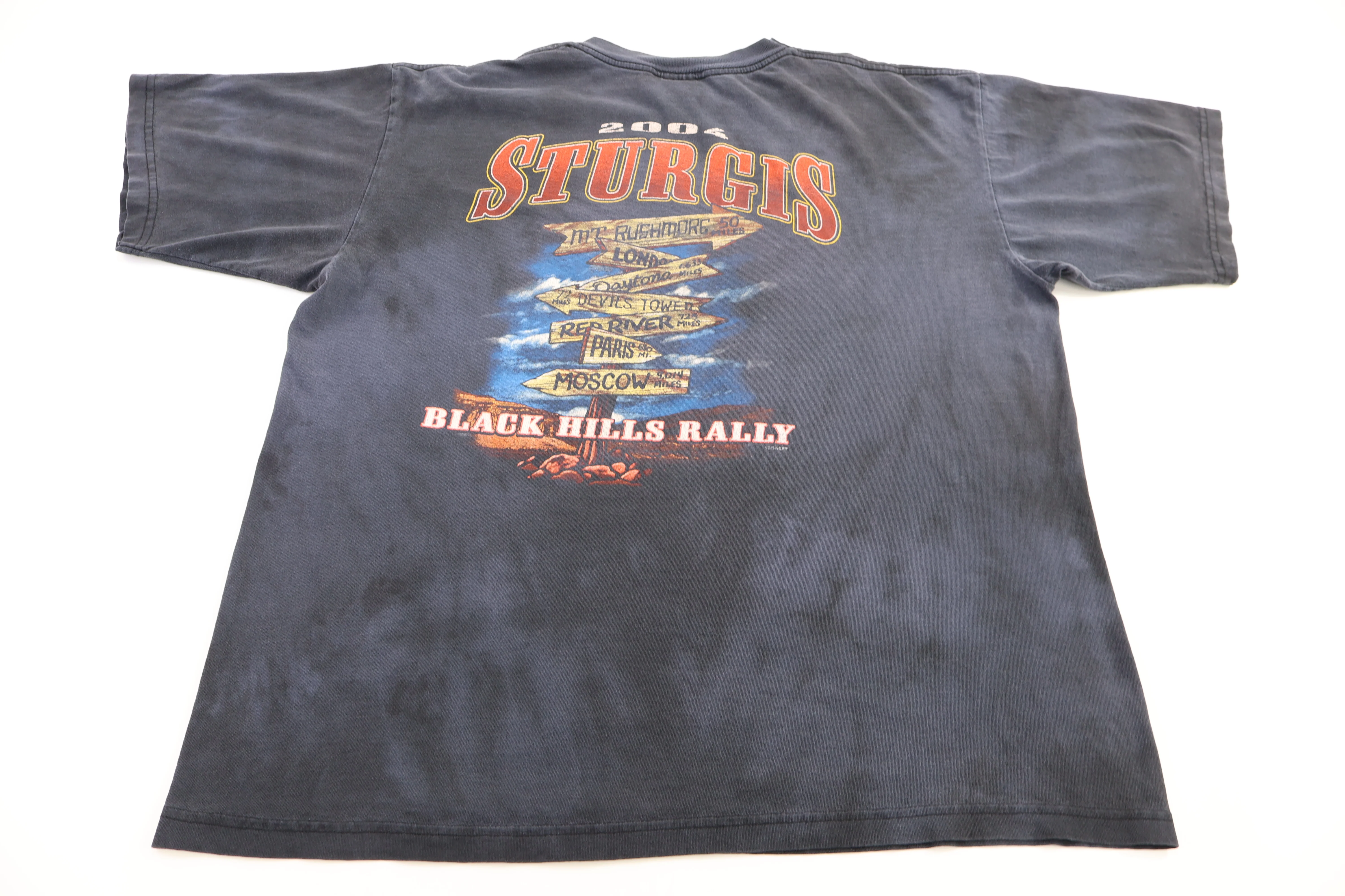 2004 Black Hills Rally Sturgis Ride T-shirt - Image 2