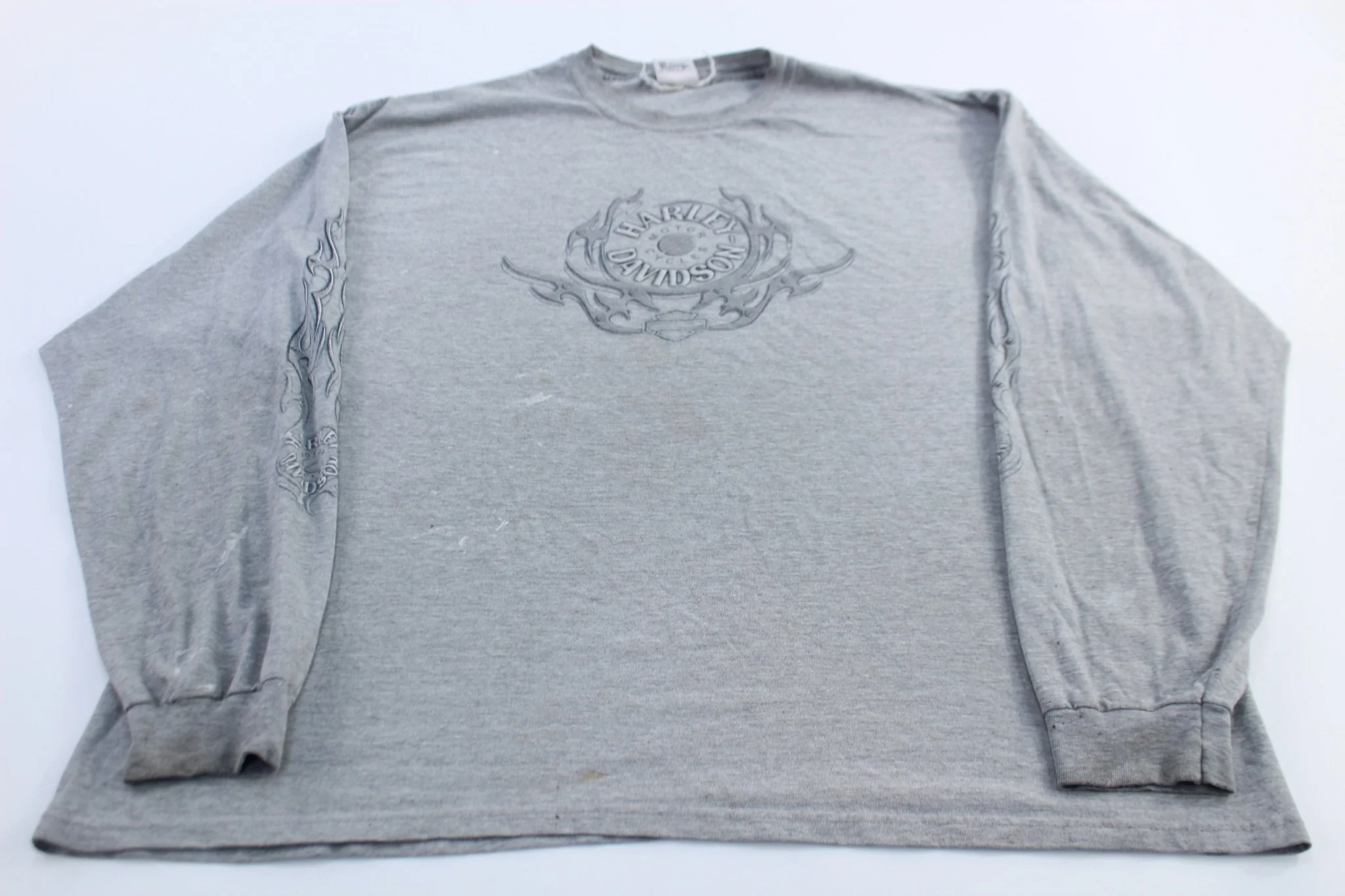 2004 Harley Davidson Motorcycles Quincy, Illinois Grey LS T-Shirt