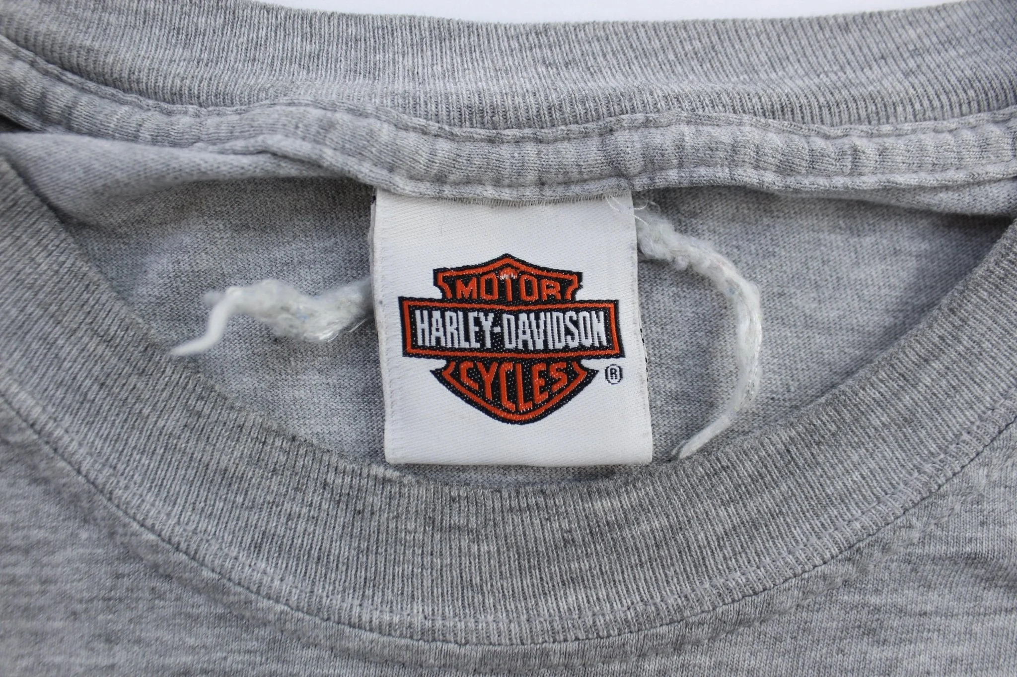 2004 Harley Davidson Motorcycles Quincy, Illinois Grey LS T-Shirt - Image 3