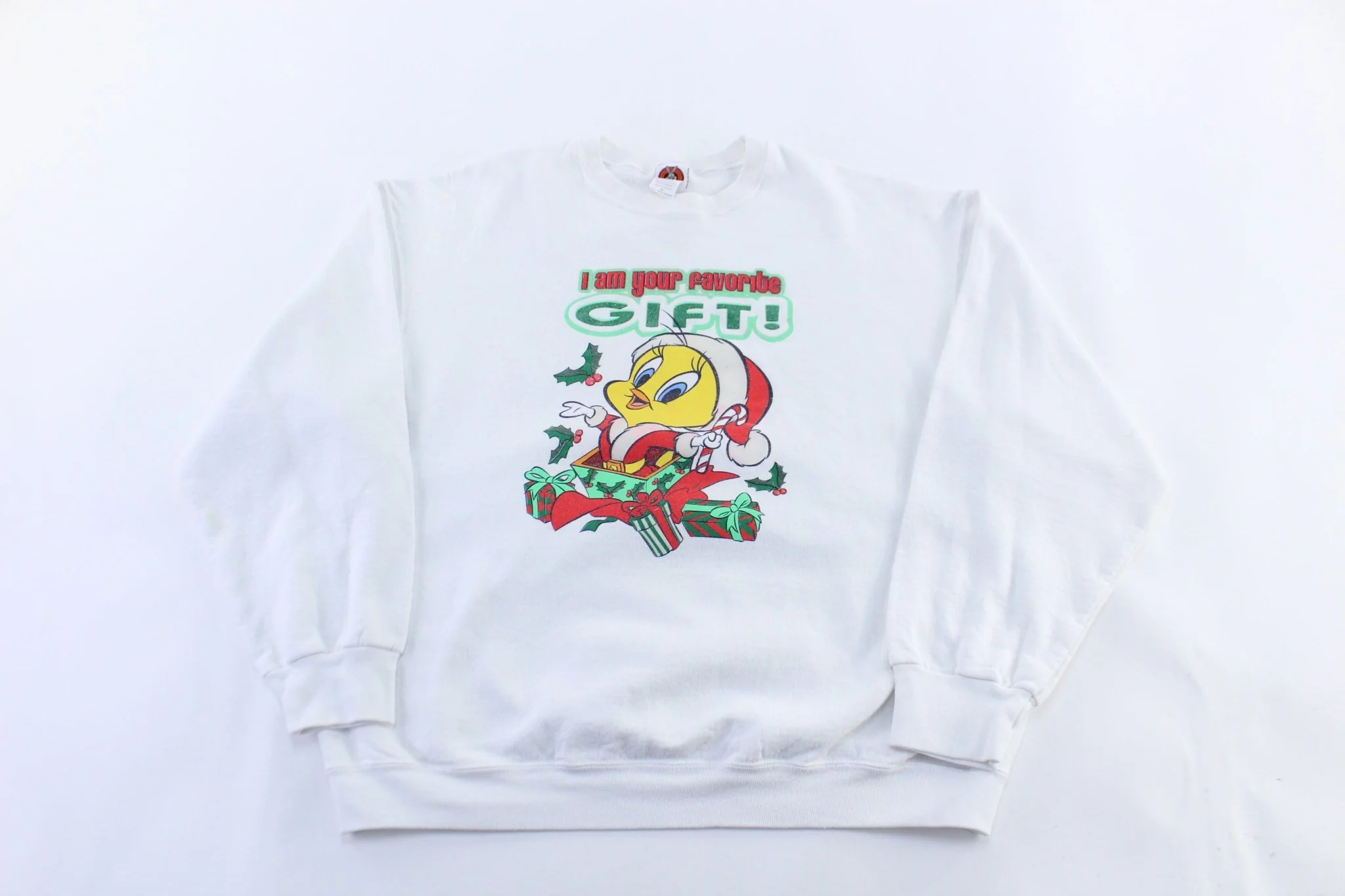 2004 Looney Tunes Tweety Christmas Graphic Sweatshirt