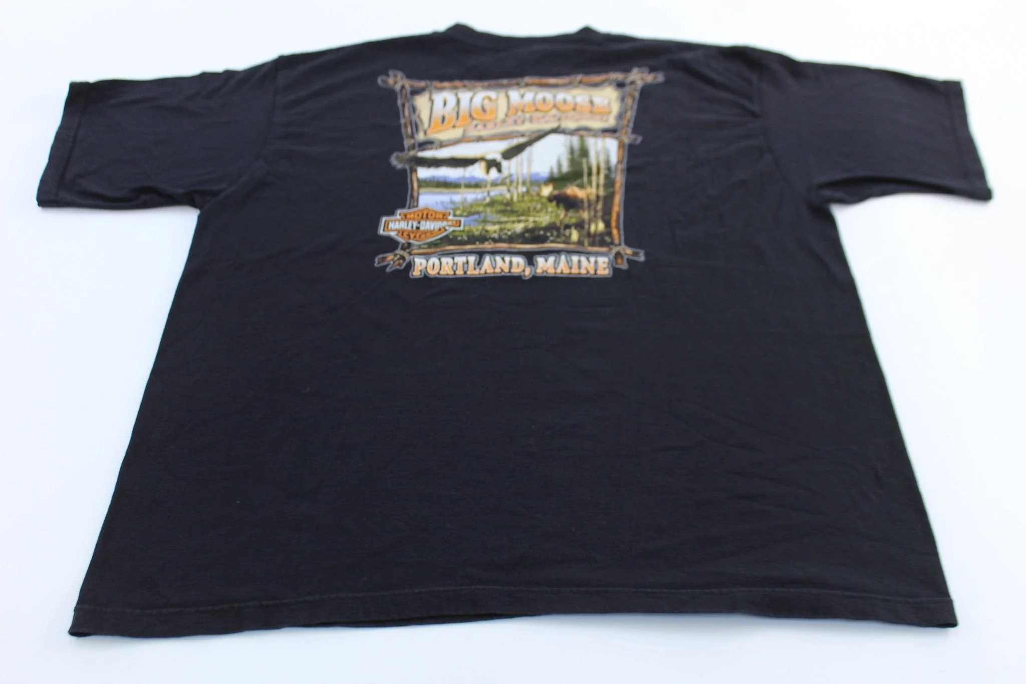 Harley Davidson Motorcycles Portland, Maine Eagle T-Shirt - Image 2