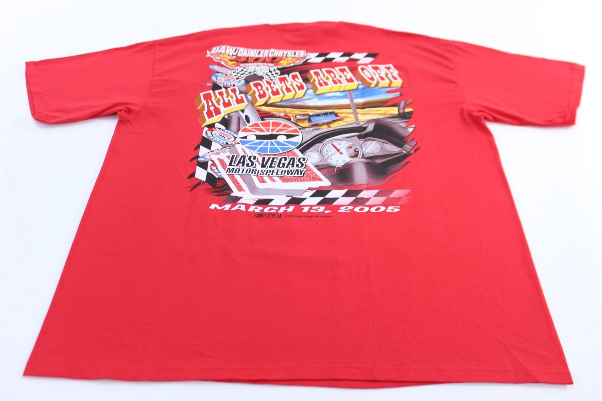 2005 Las Vegas Motor Speedway UAW-Daimler Chrysler 400 Nascar T-Shirt - Image 2