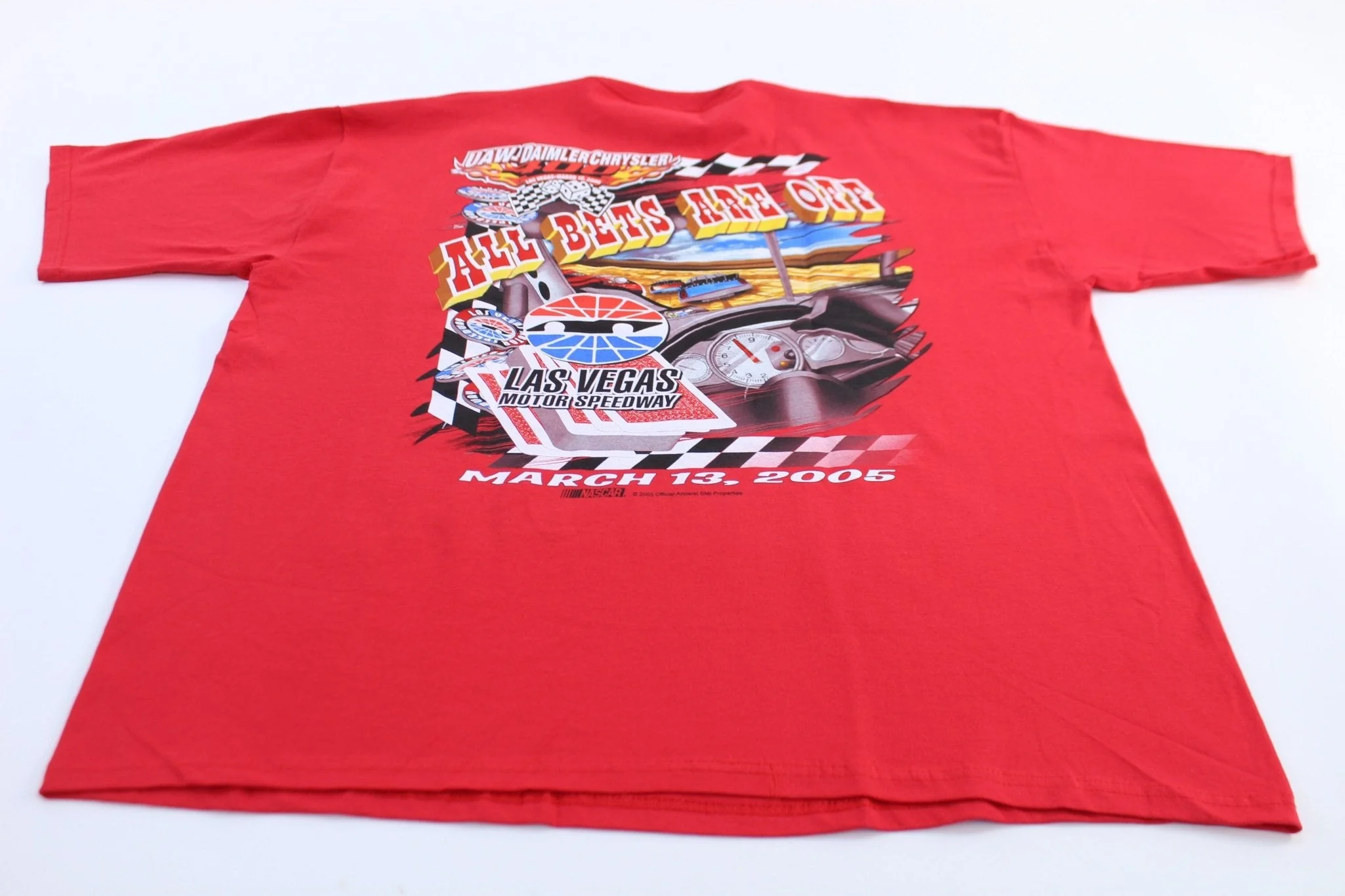 2005 Las Vegas Motor Speedway UAW-Daimler Chrysler 400 Nascar T-Shirt - Image 2