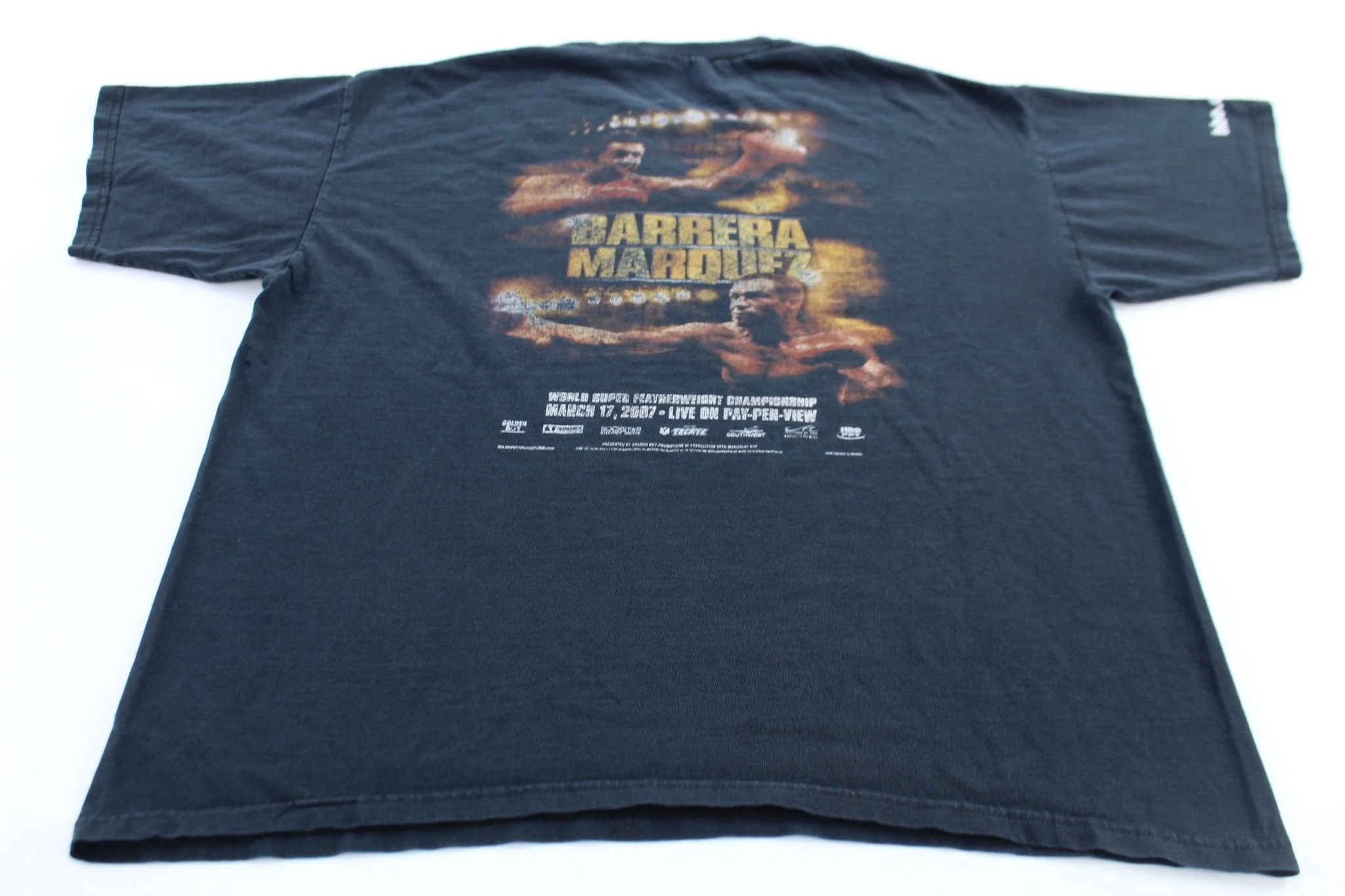 2007 Marco Barrera vs Juan Manuel Marquez Boxing Promo T-Shirt - Image 2