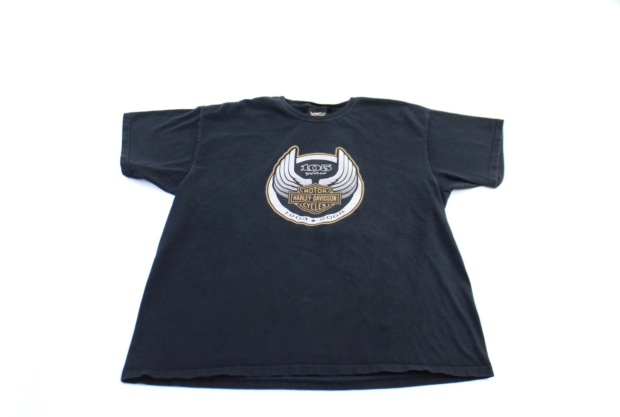 2008 Harley Davidson Motorcycles 105th Year Anniversary T-Shirt