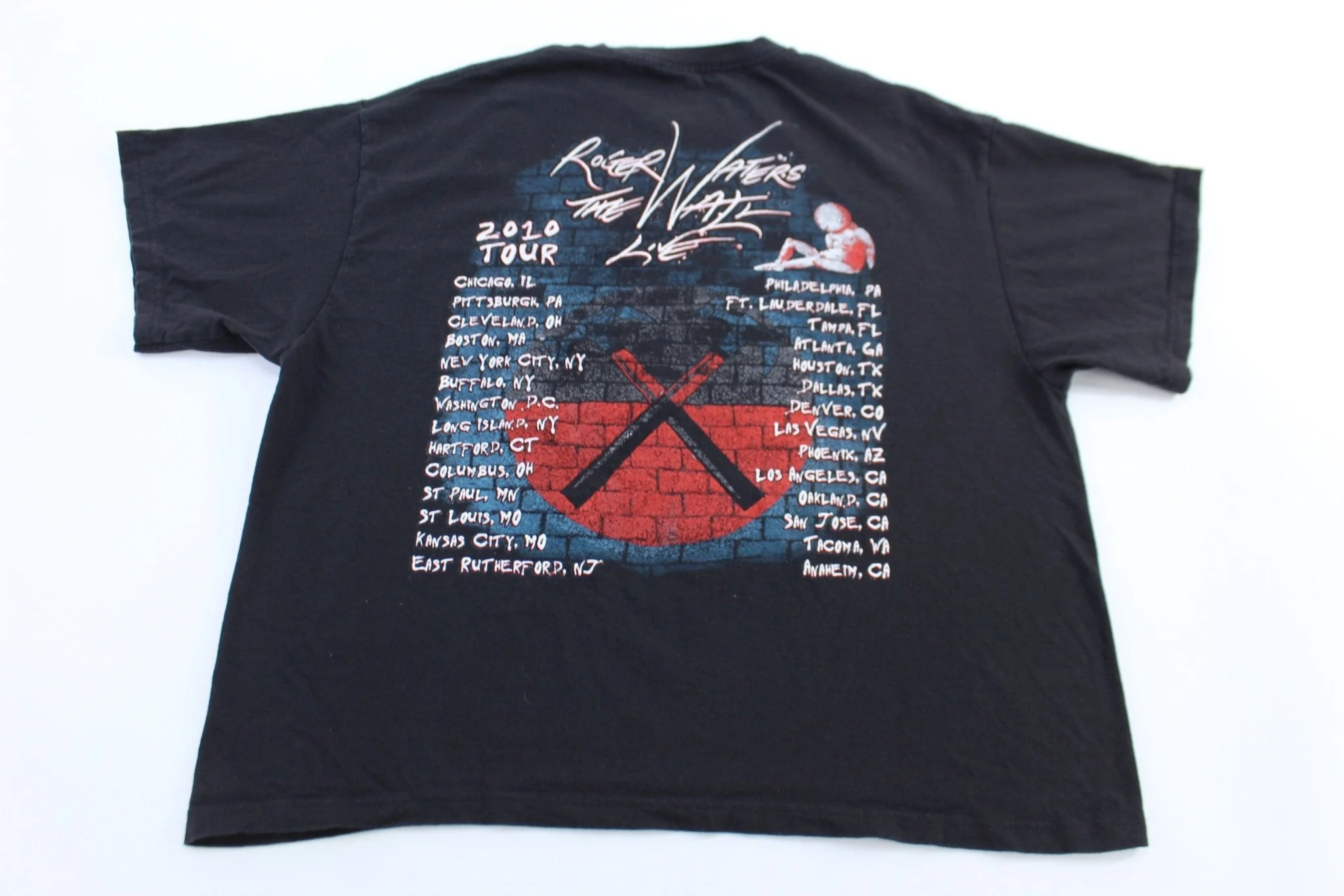 2010 Roger Waters The Wall Anniversary Tour T-shirt - Image 3