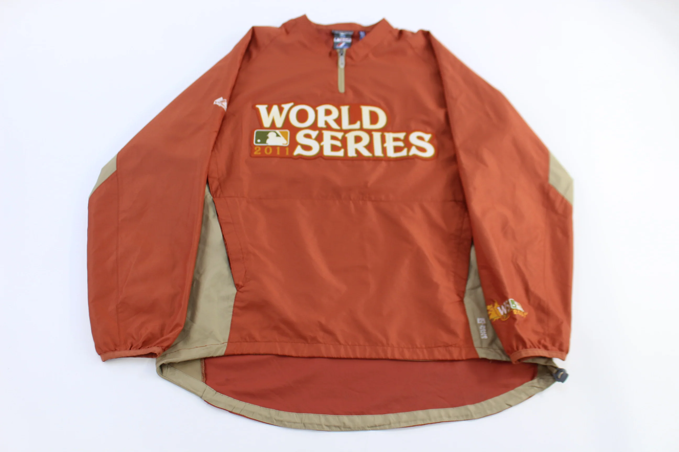 2011 World Series Baseball Quarter Zip Windbreaker