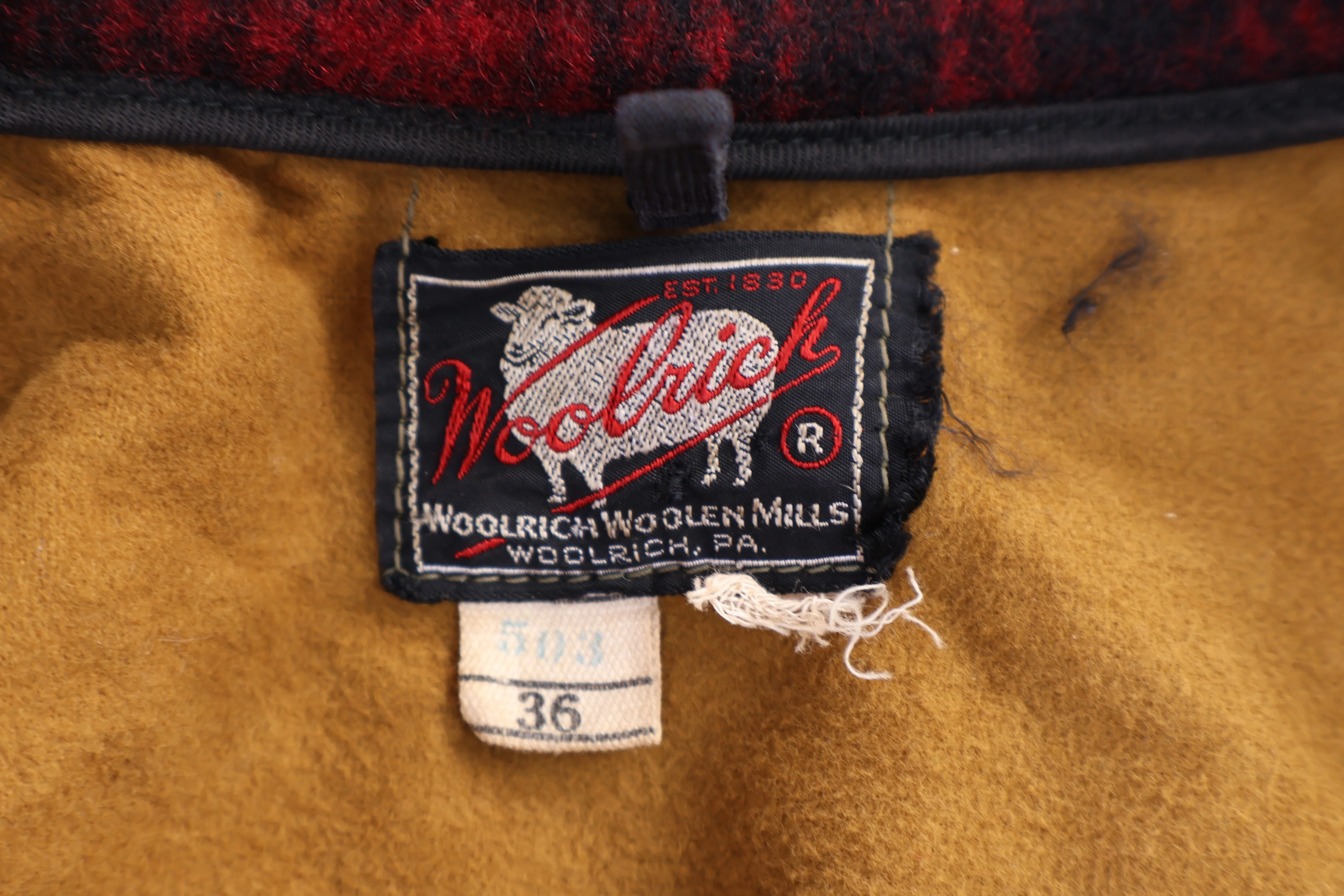 50's Woolrich Woolen Mills Plaid Coat - Image 3