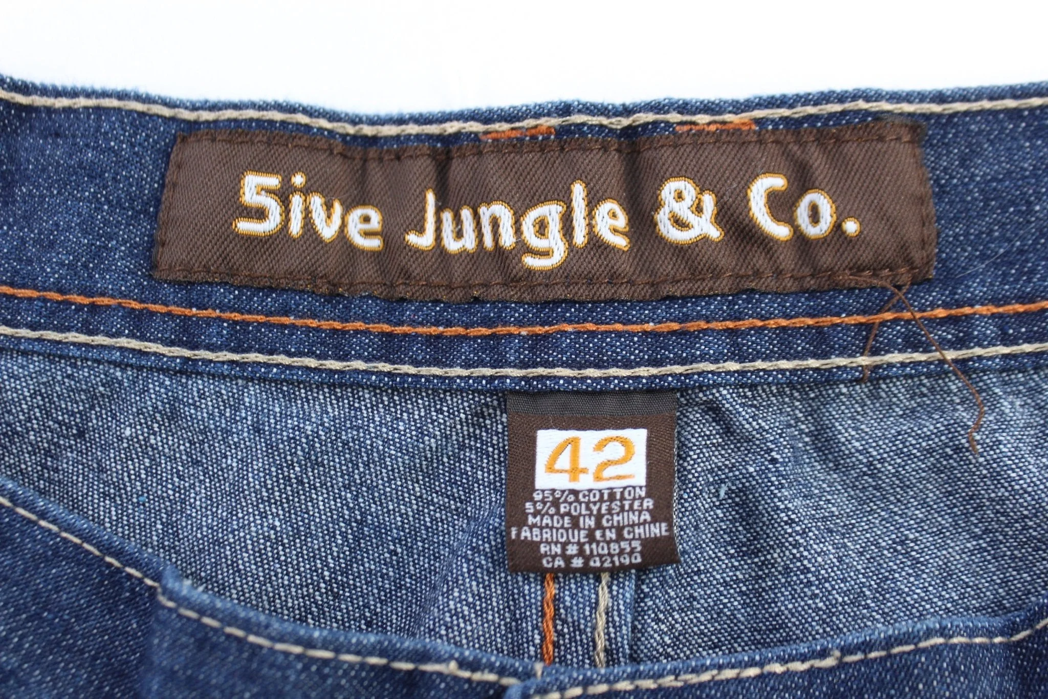 5ive Jungle & Co Dark Wash Denim Shorts - Image 3