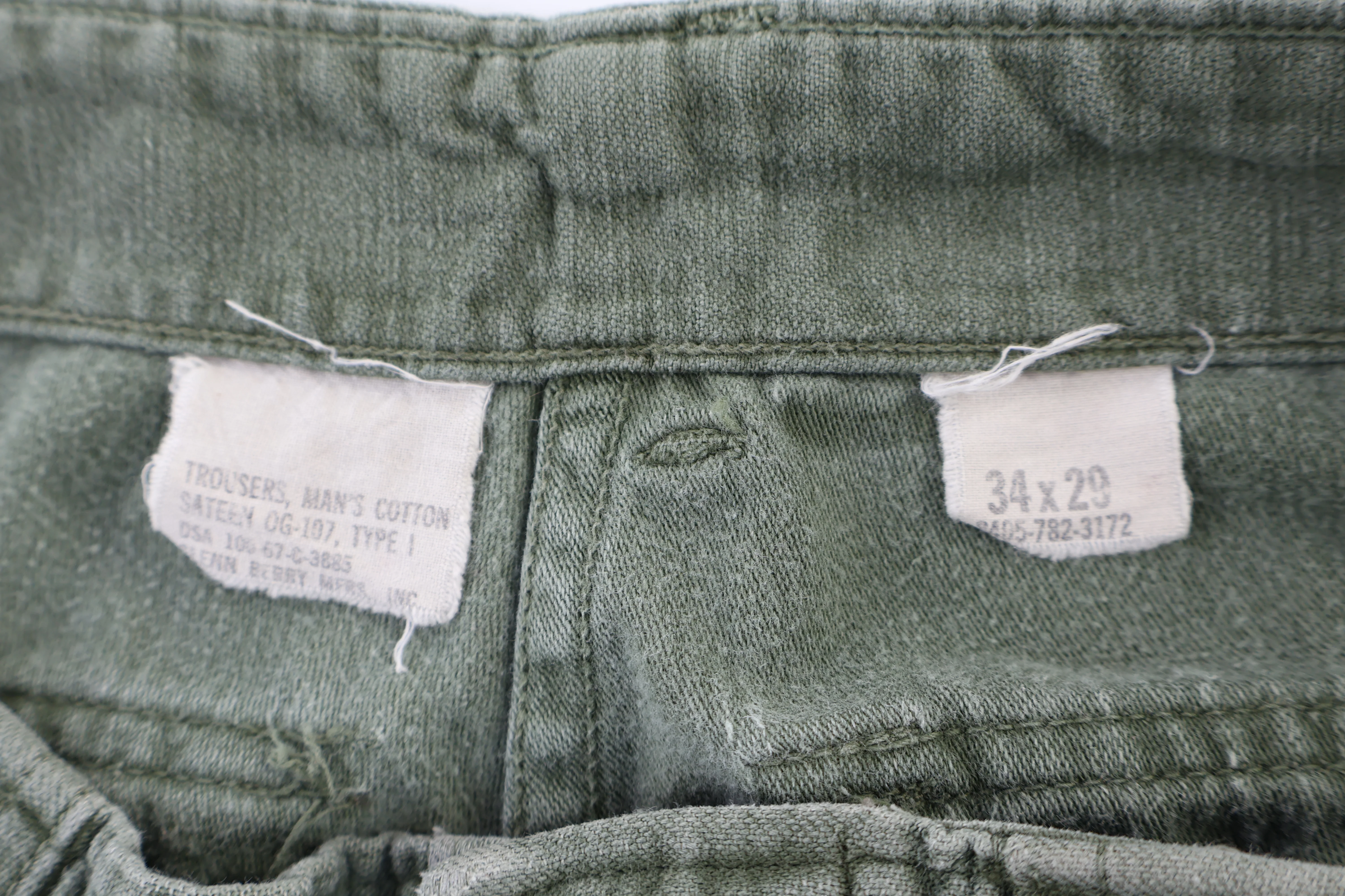 60's OG-107 Type 1 Green Military Pants - Image 5