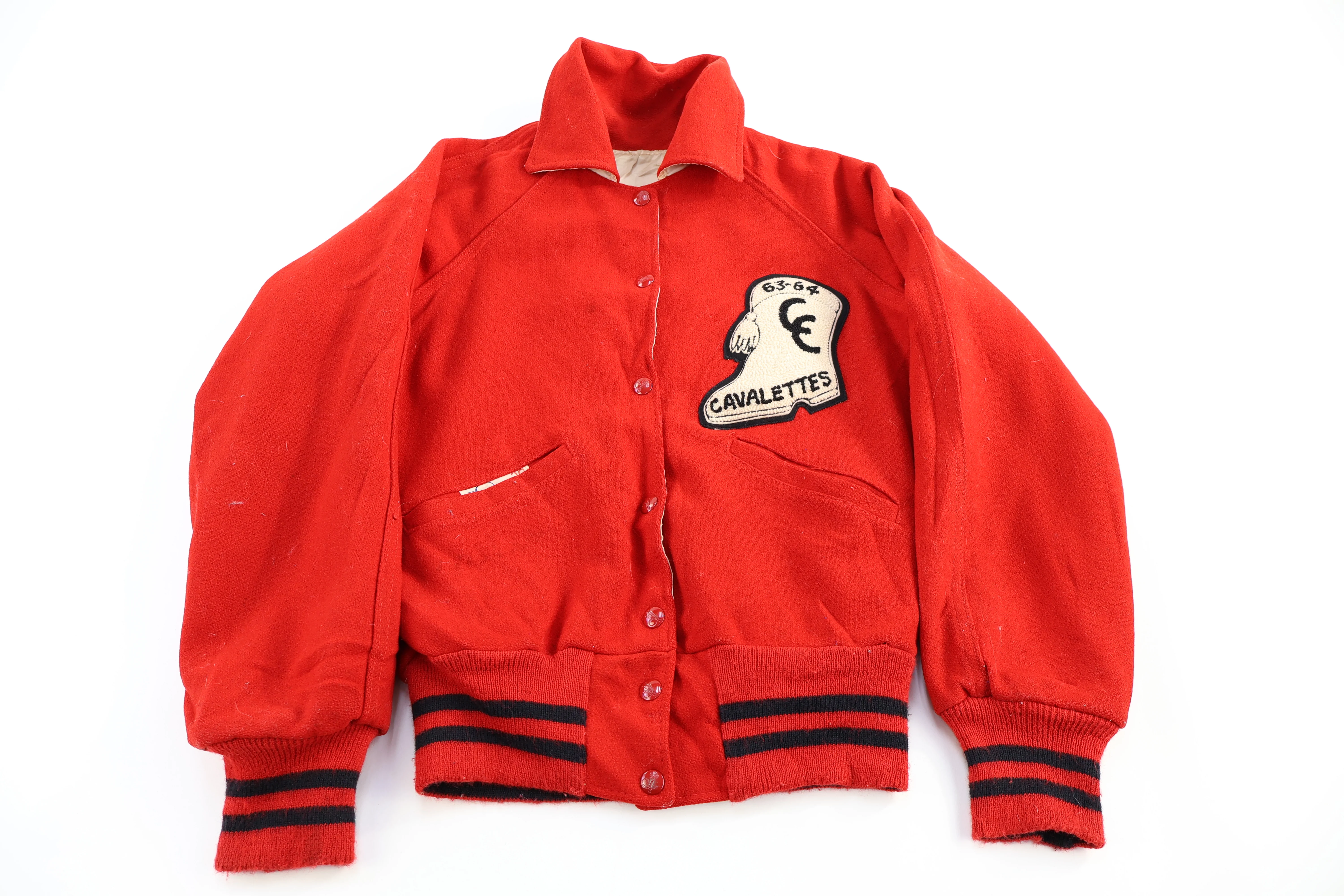 60's Red & Black Varsity Jacket