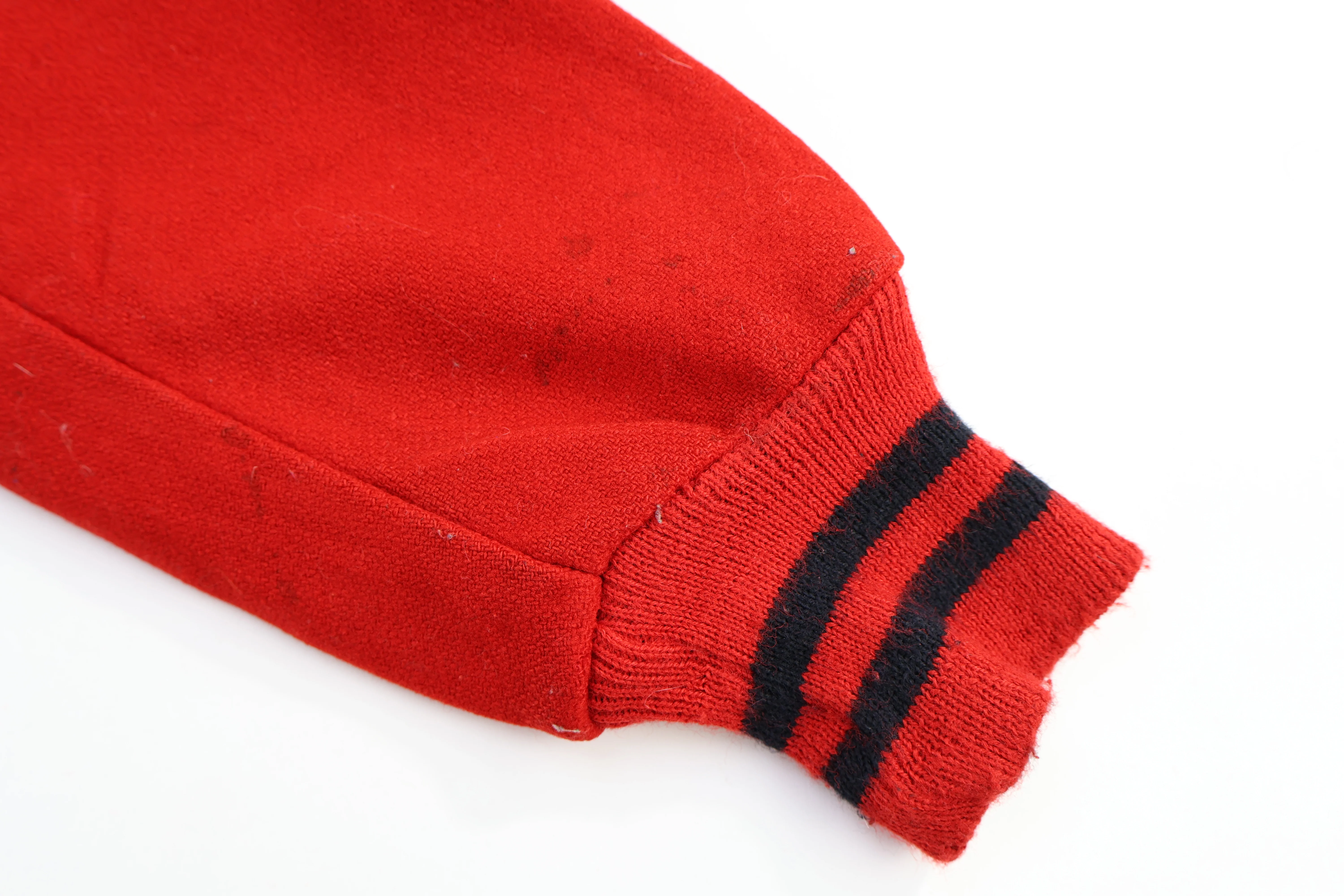 60's Red & Black Varsity Jacket - Image 4