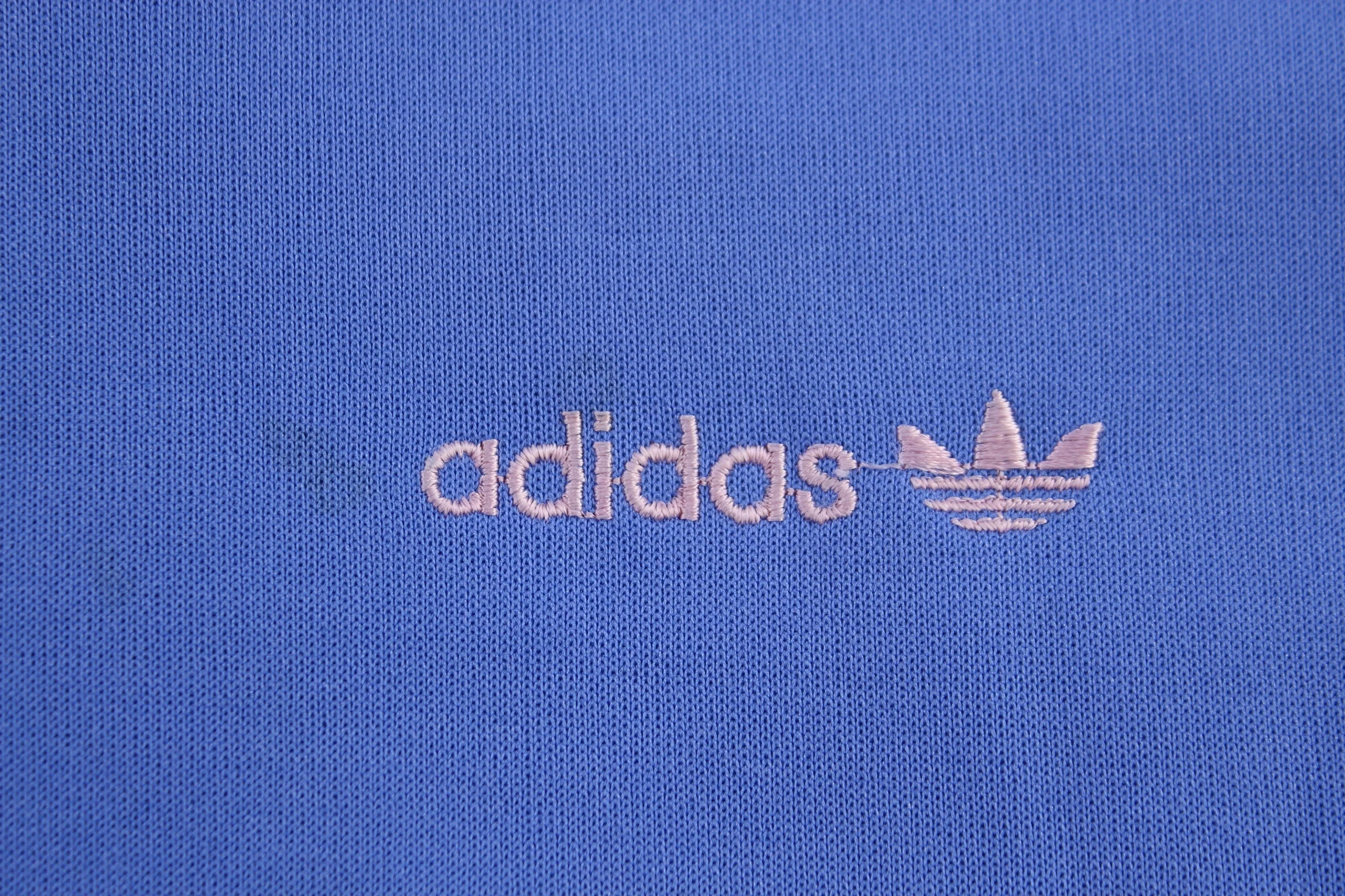 70's Adidas Trefoil Logo Embroidered Full Zip Track Jacket - Image 3