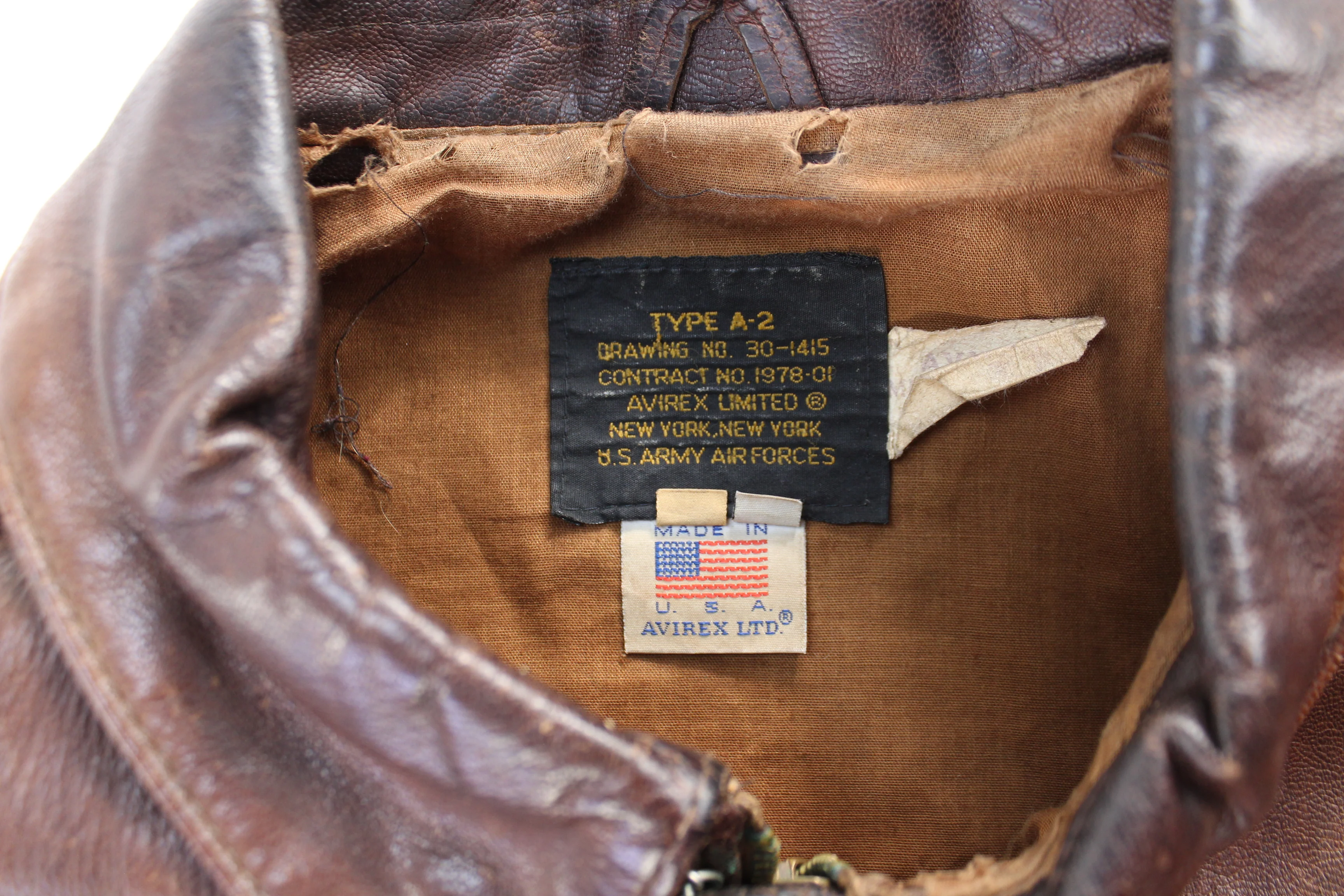 70's Avirex Type A-2 Bomber Jacket - Image 5