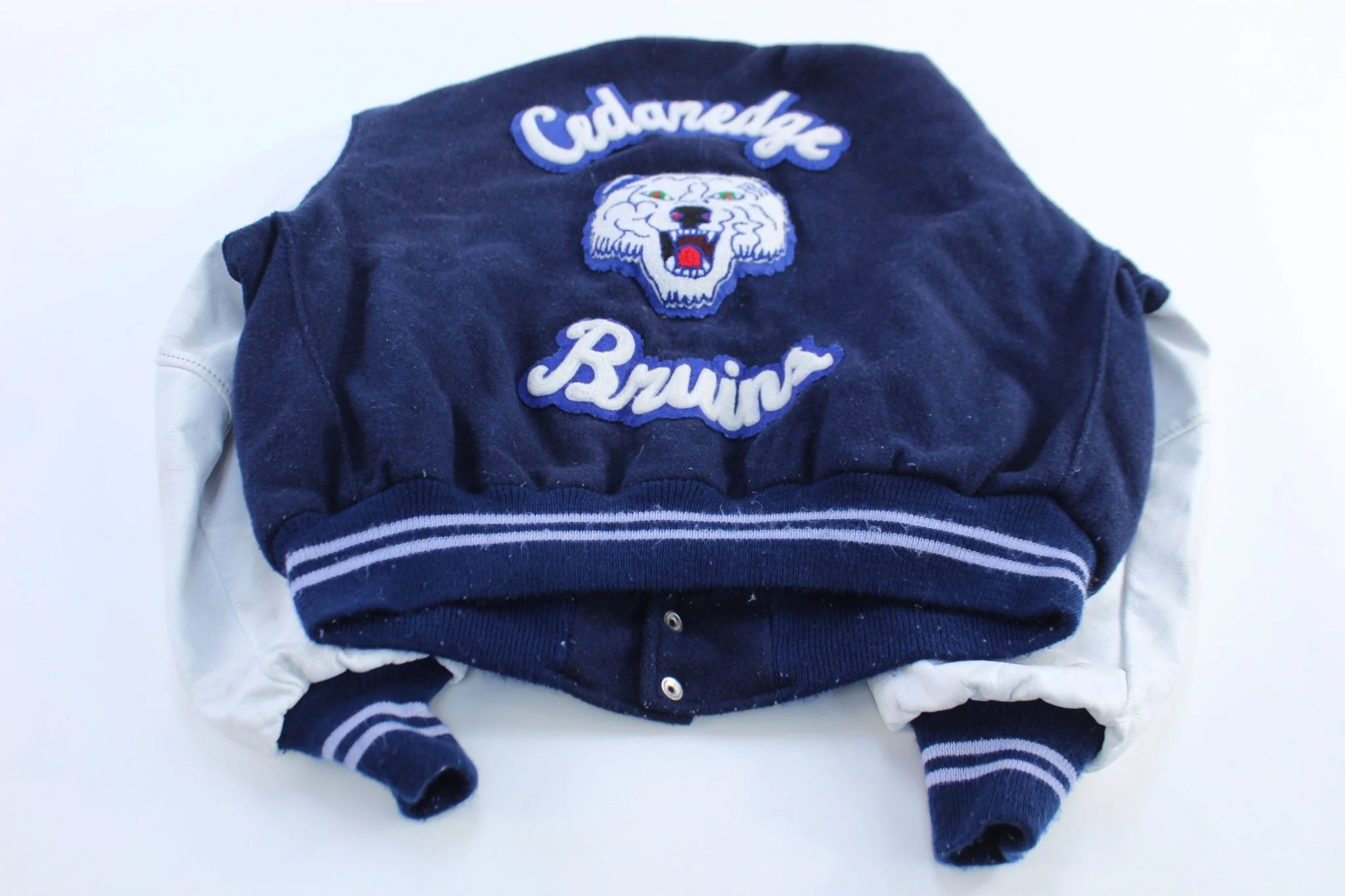 70's Cedaredge Bruins Embroidered Varsity Jacket