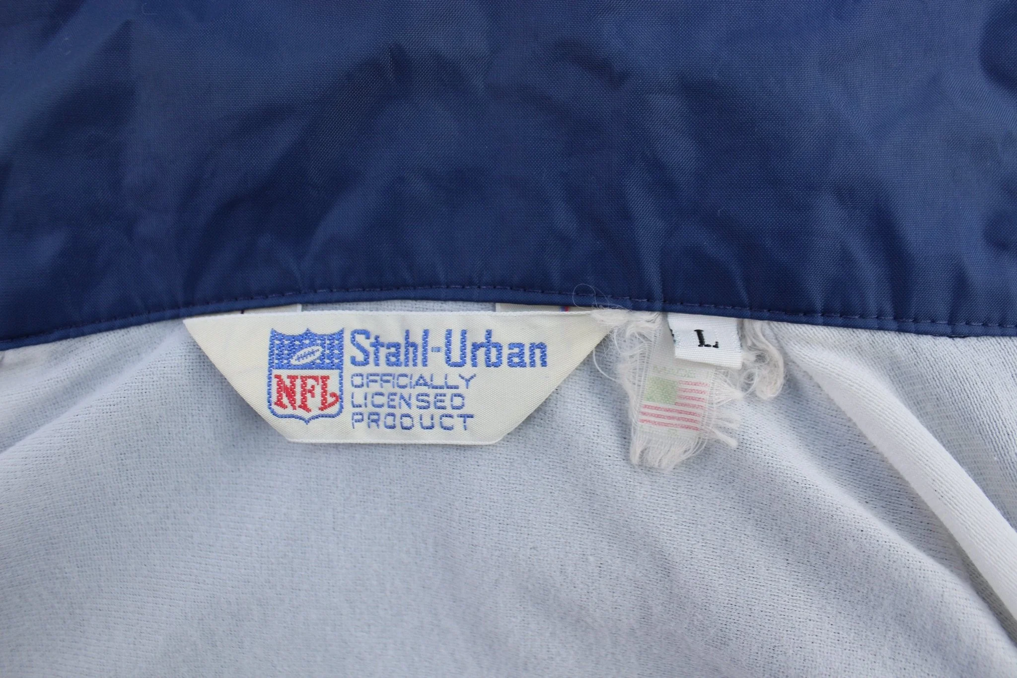 70's Dallas Cowboys Embroidered Windbreaker Jacket - Image 3