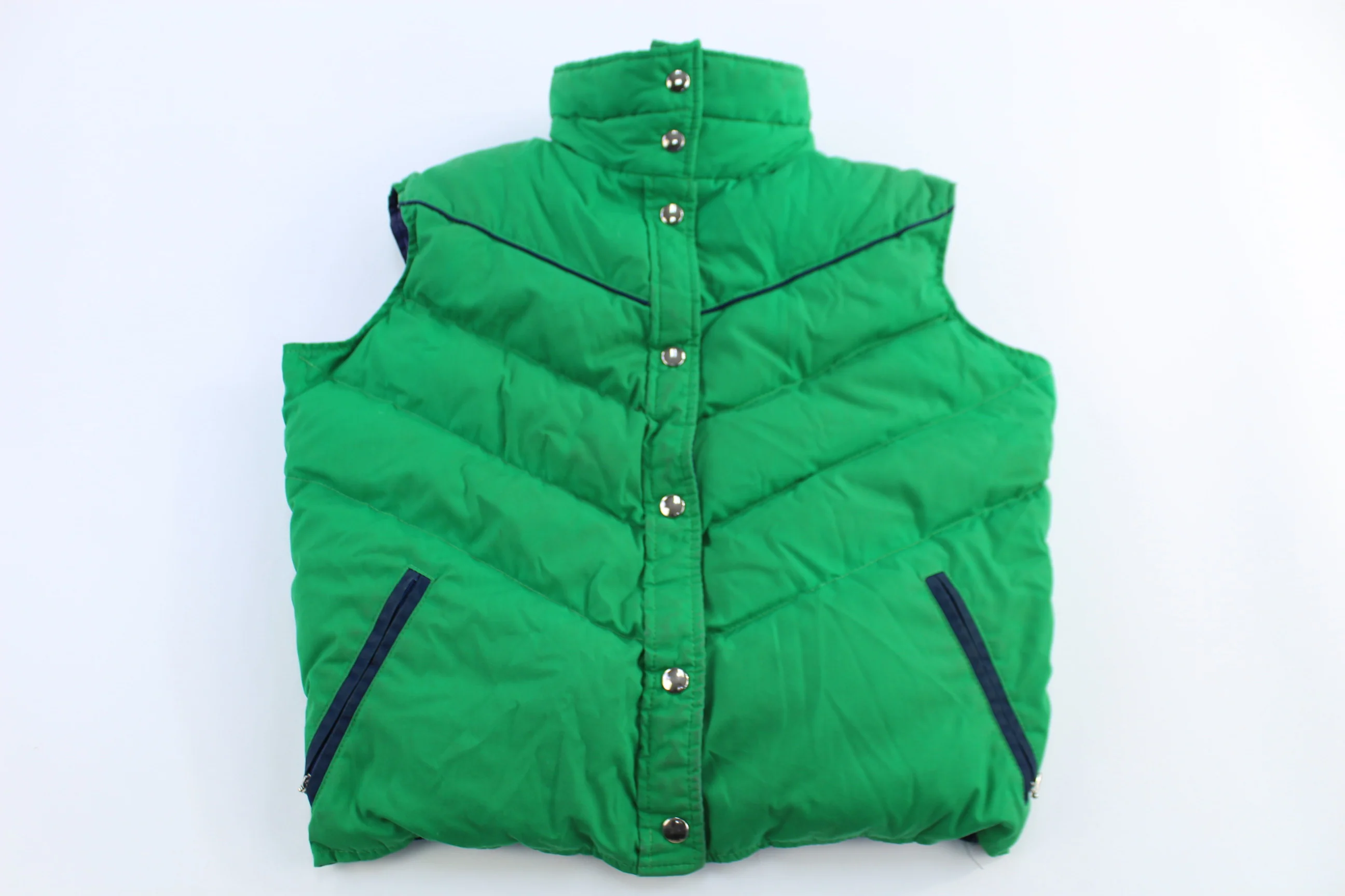 70's L.L. Bean Green Goose Down Puffer Vest