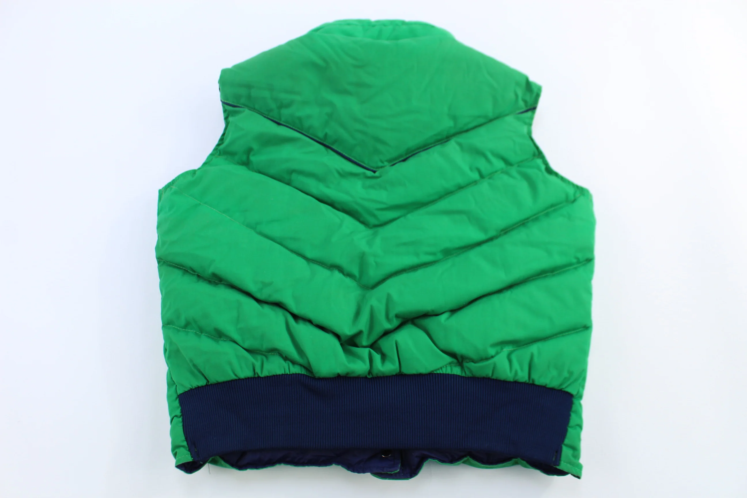 70's L.L. Bean Green Goose Down Puffer Vest - Image 2
