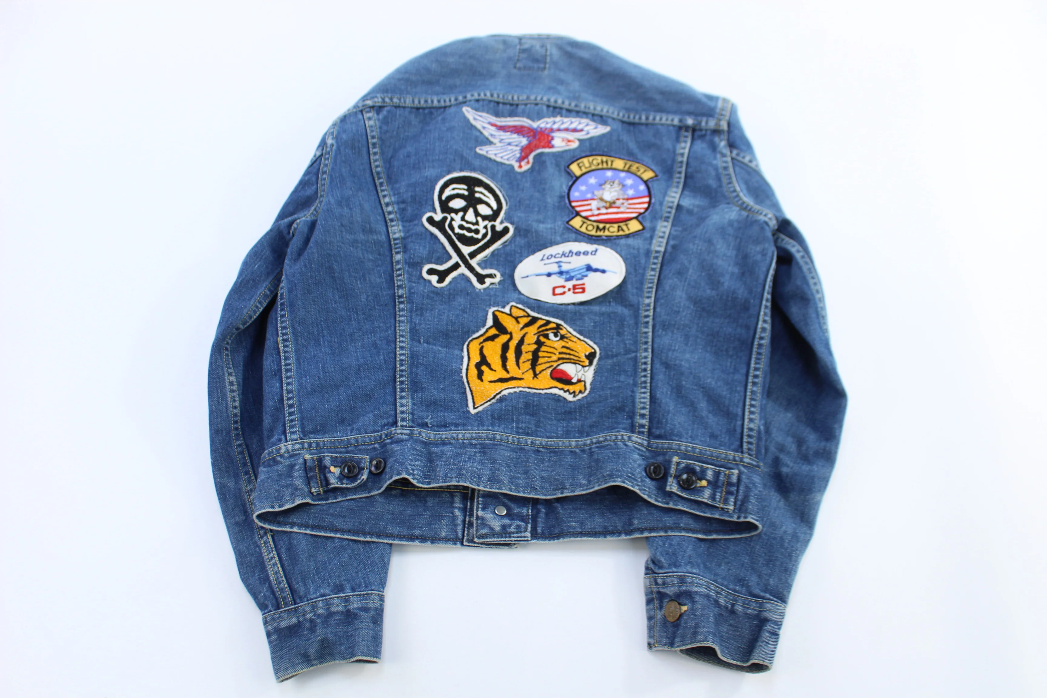 70's Lee Dark Wash Denim Jacket - Image 2