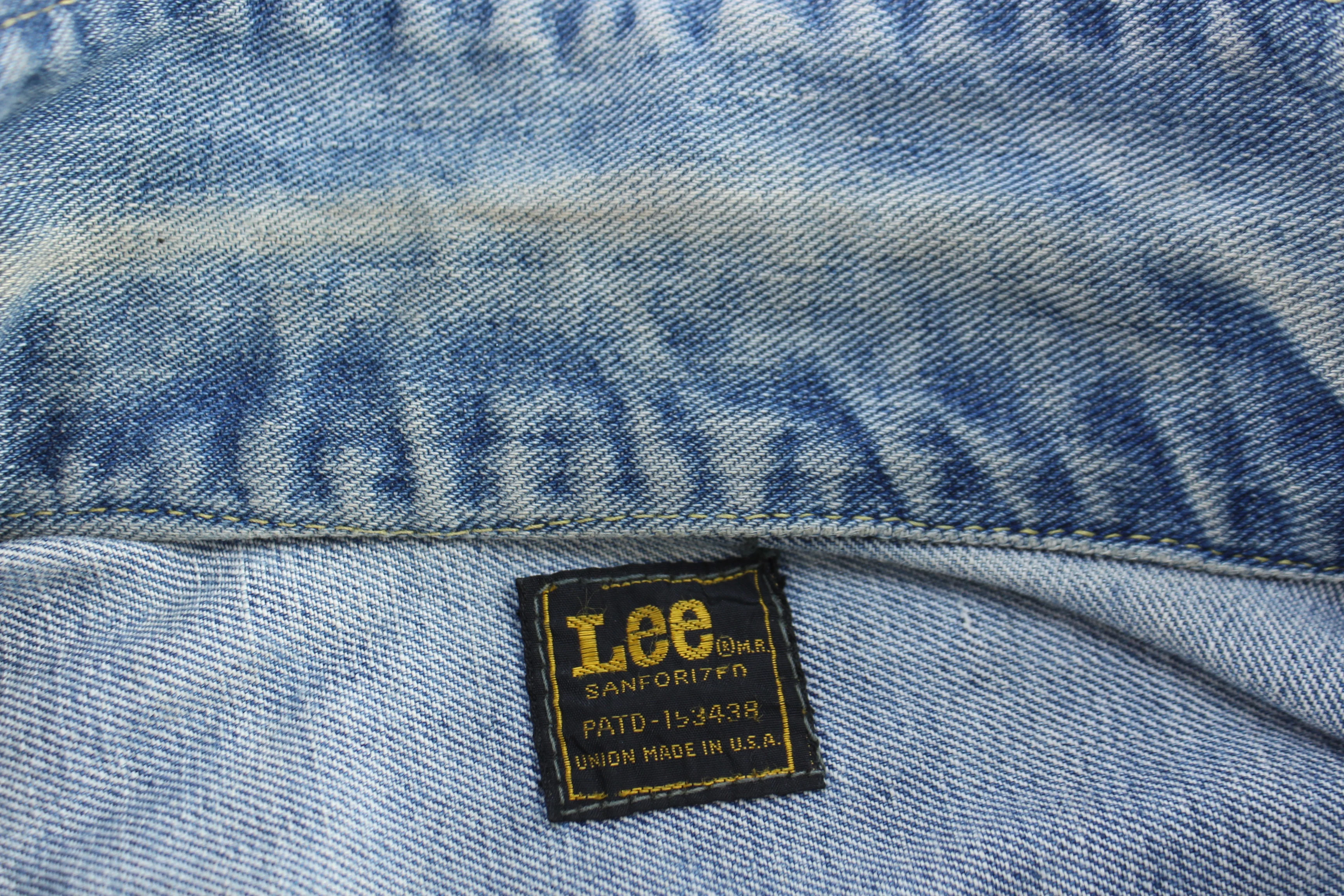 70's Lee Dark Wash Denim Jacket - Image 3