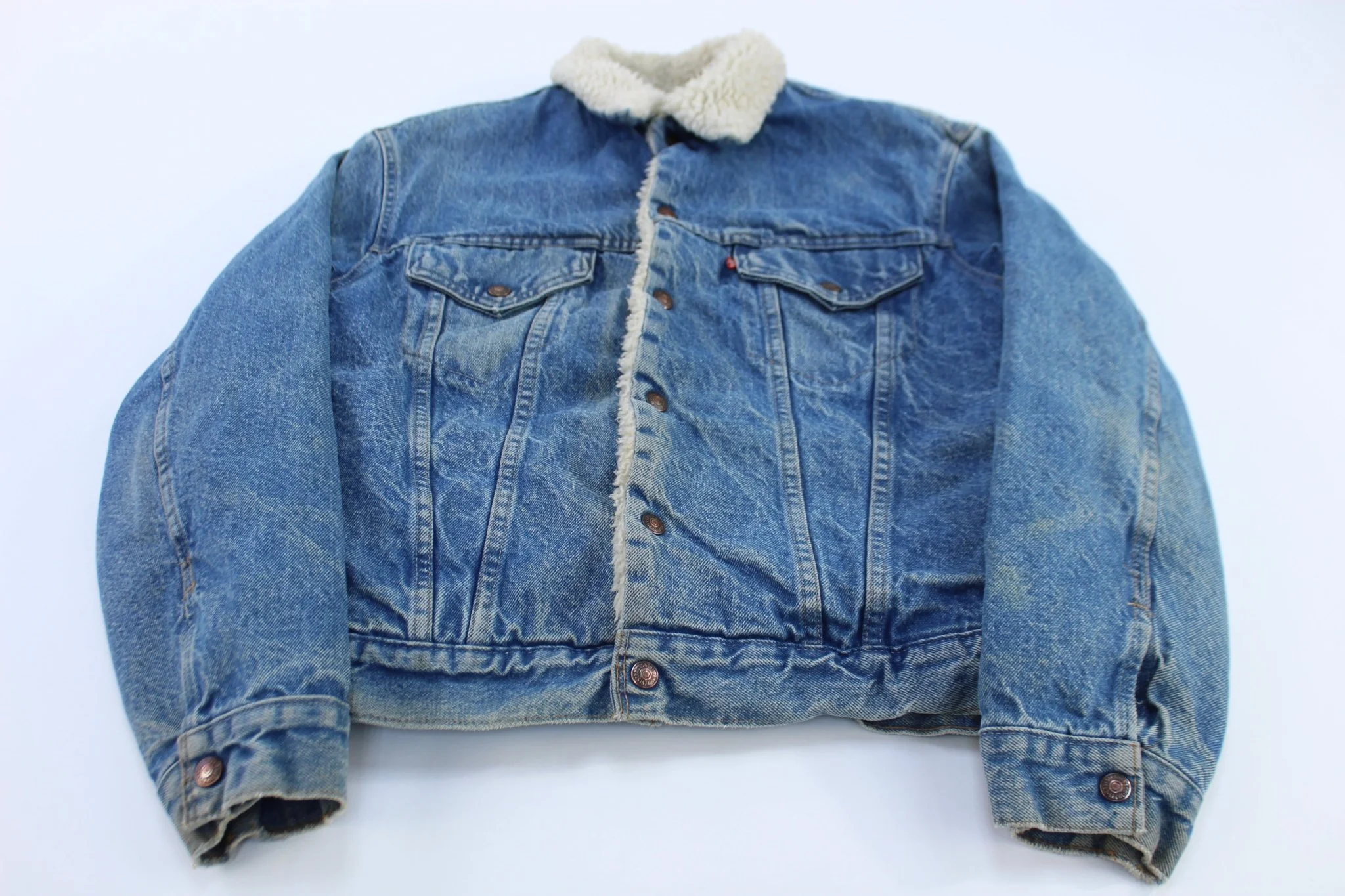 70s Levi's Sherpa Lined Denim Trucker Jacket