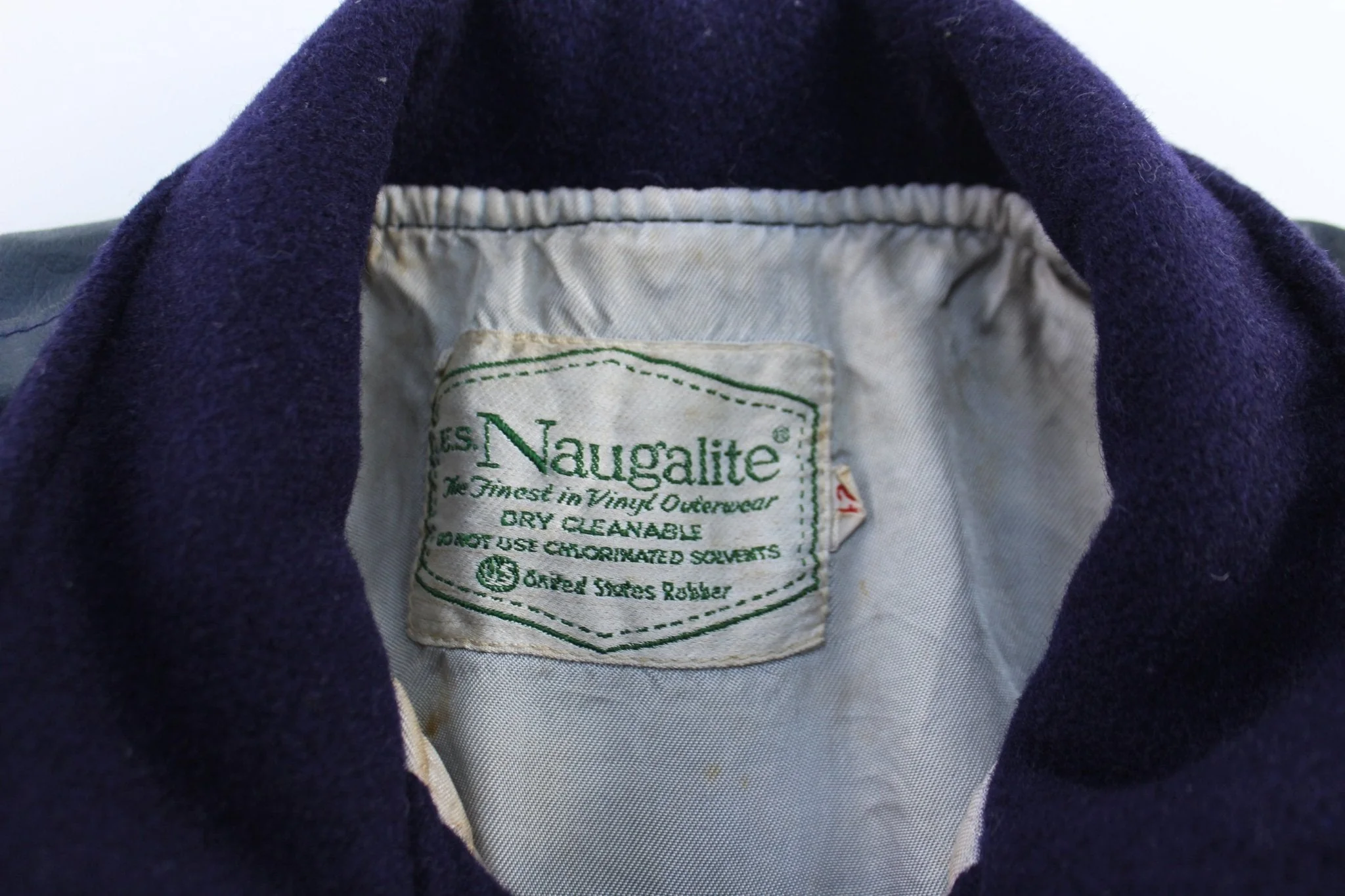 70's Naugalite Blue Varsity Letterman Jacket - Image 3