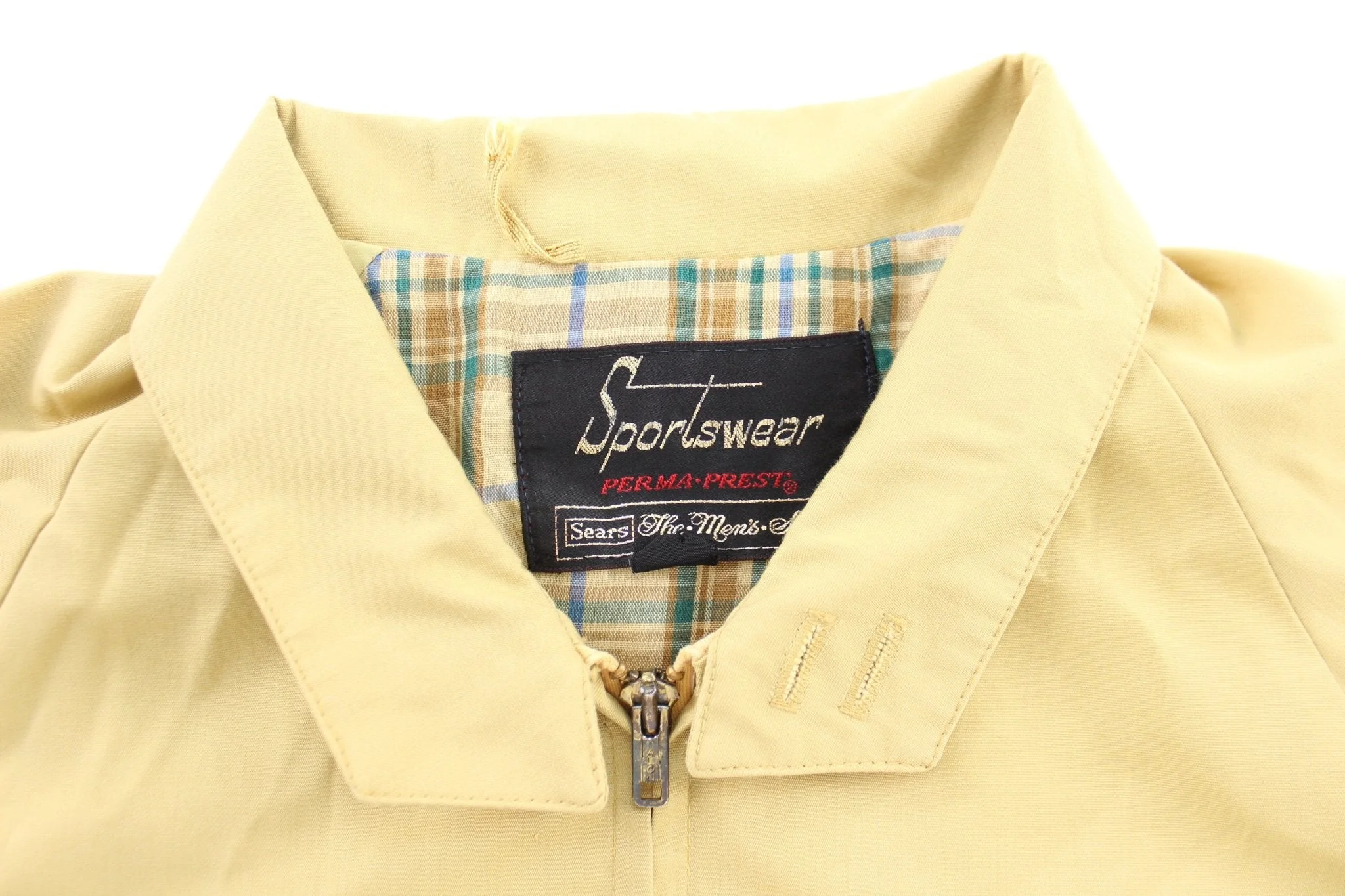 70's Sears Sportswear Yellow Zip Up Jacket - Image 3