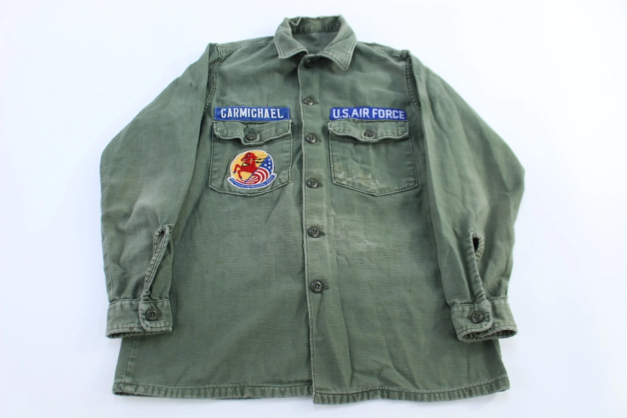 70's U.S. Air Force Green LS Button Down