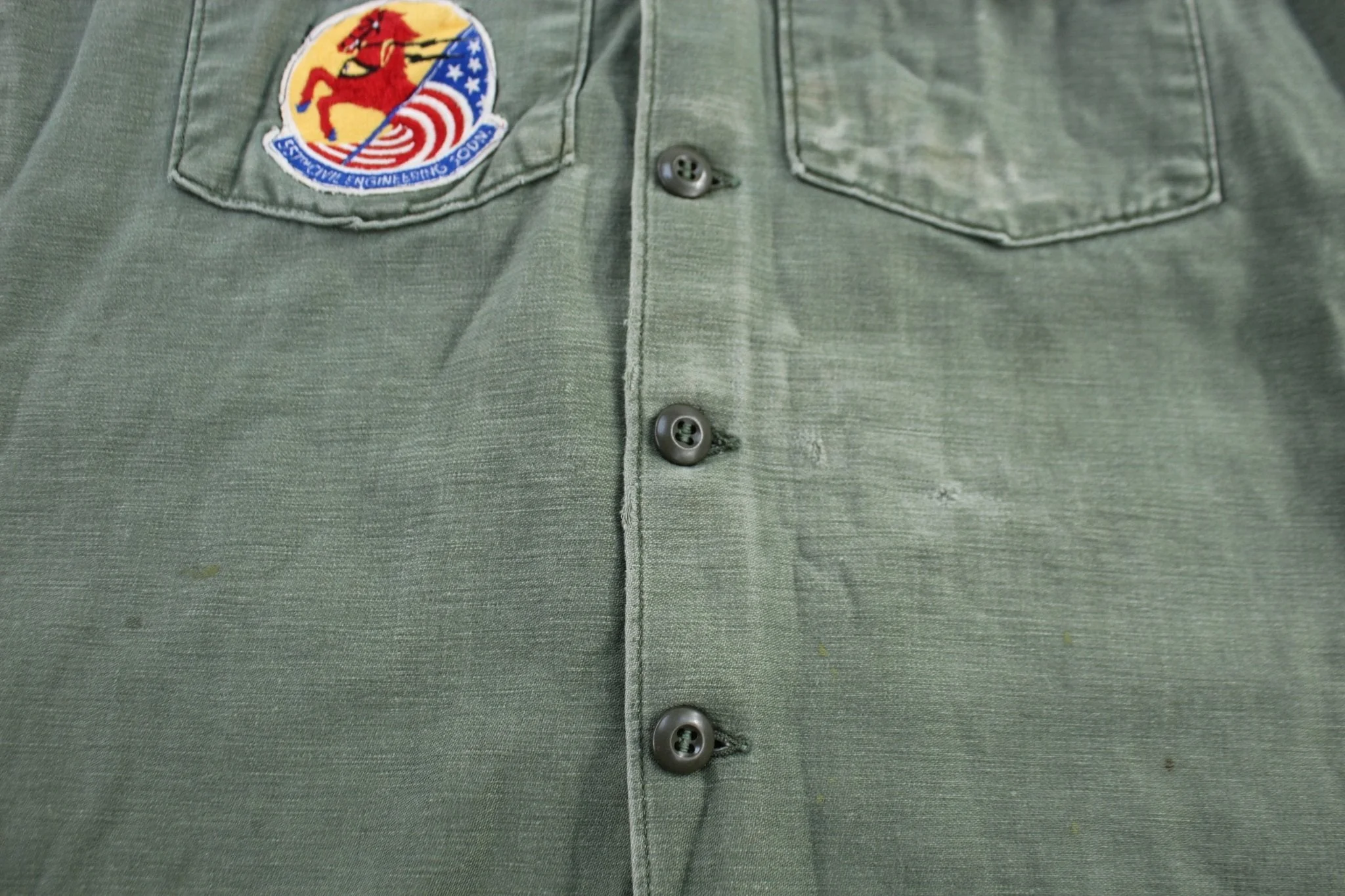 70's U.S. Air Force Green LS Button Down - Image 3