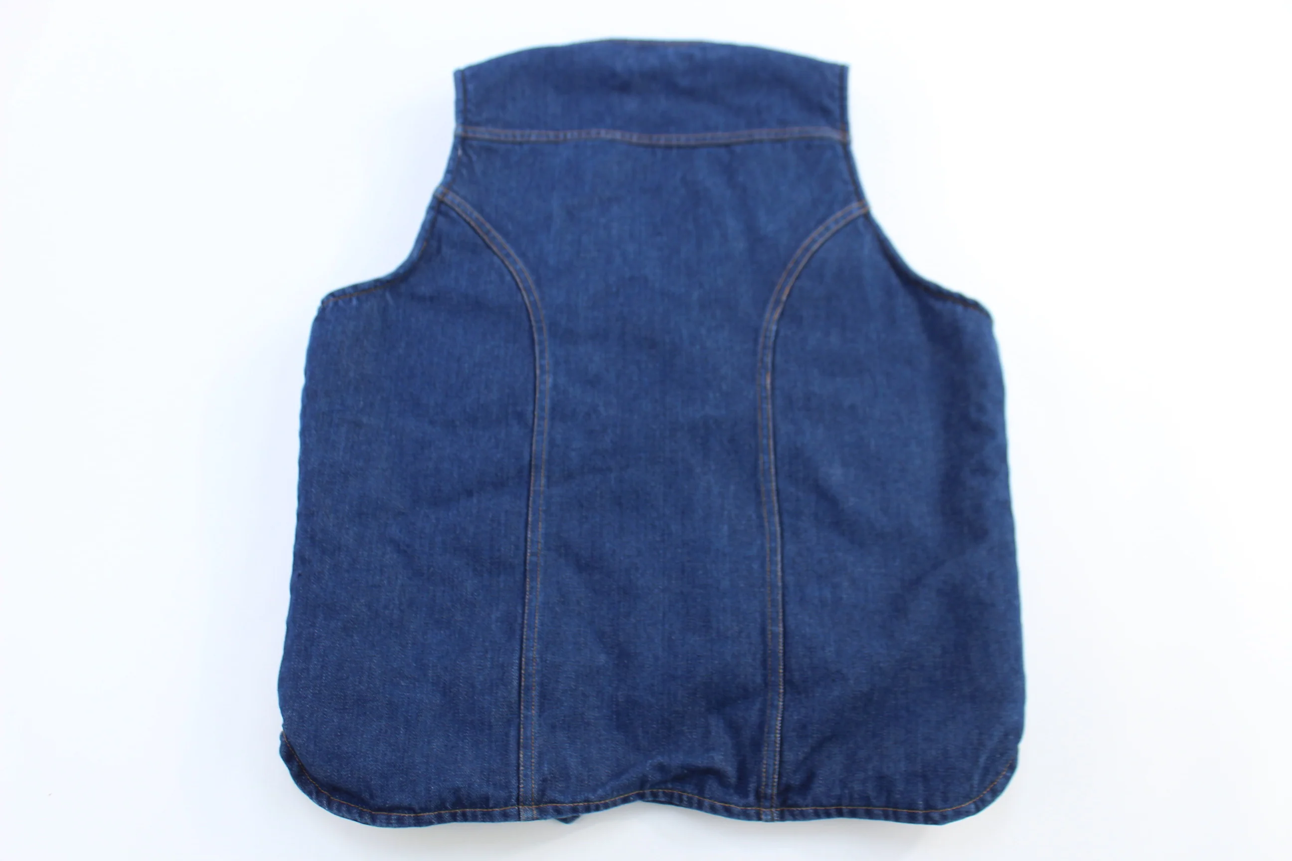 70's Wrangler Denim Sherpa Lined Vest - Image 2