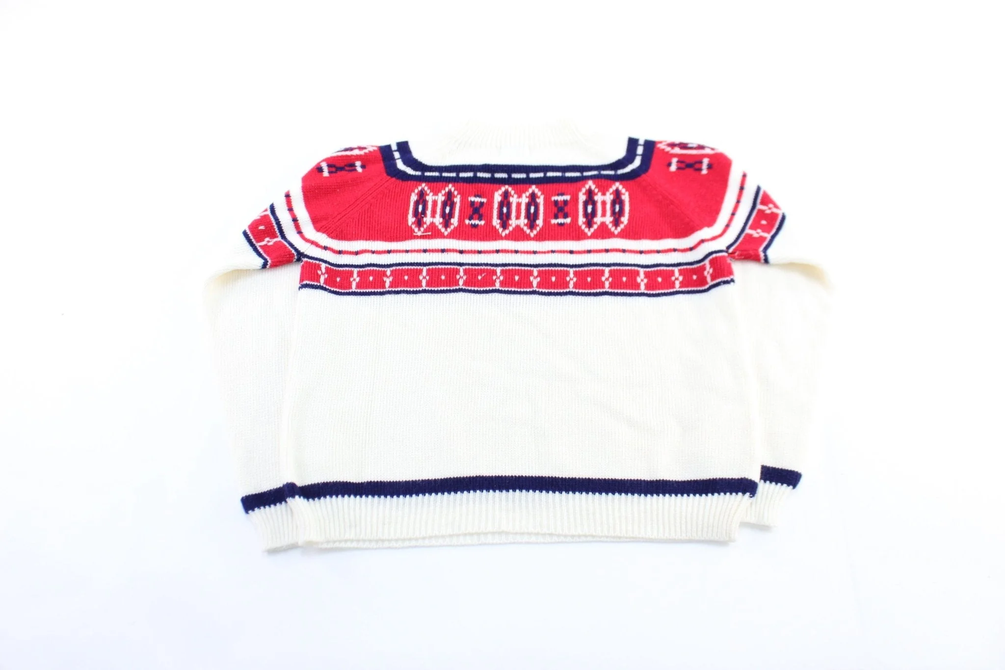 80's Acrylic Patterned Sweater - Image 2