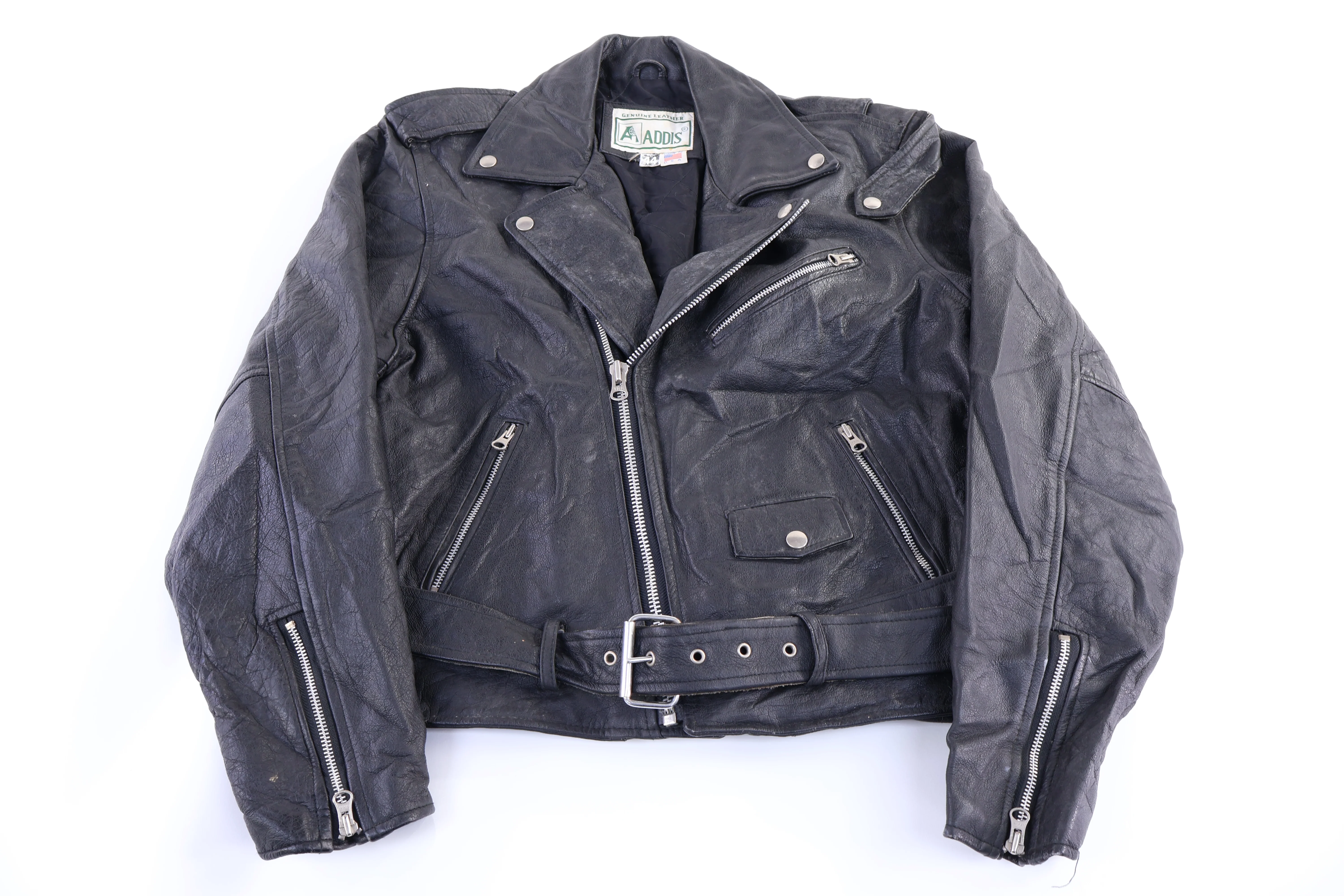 80's Addis Black Leather Jacket
