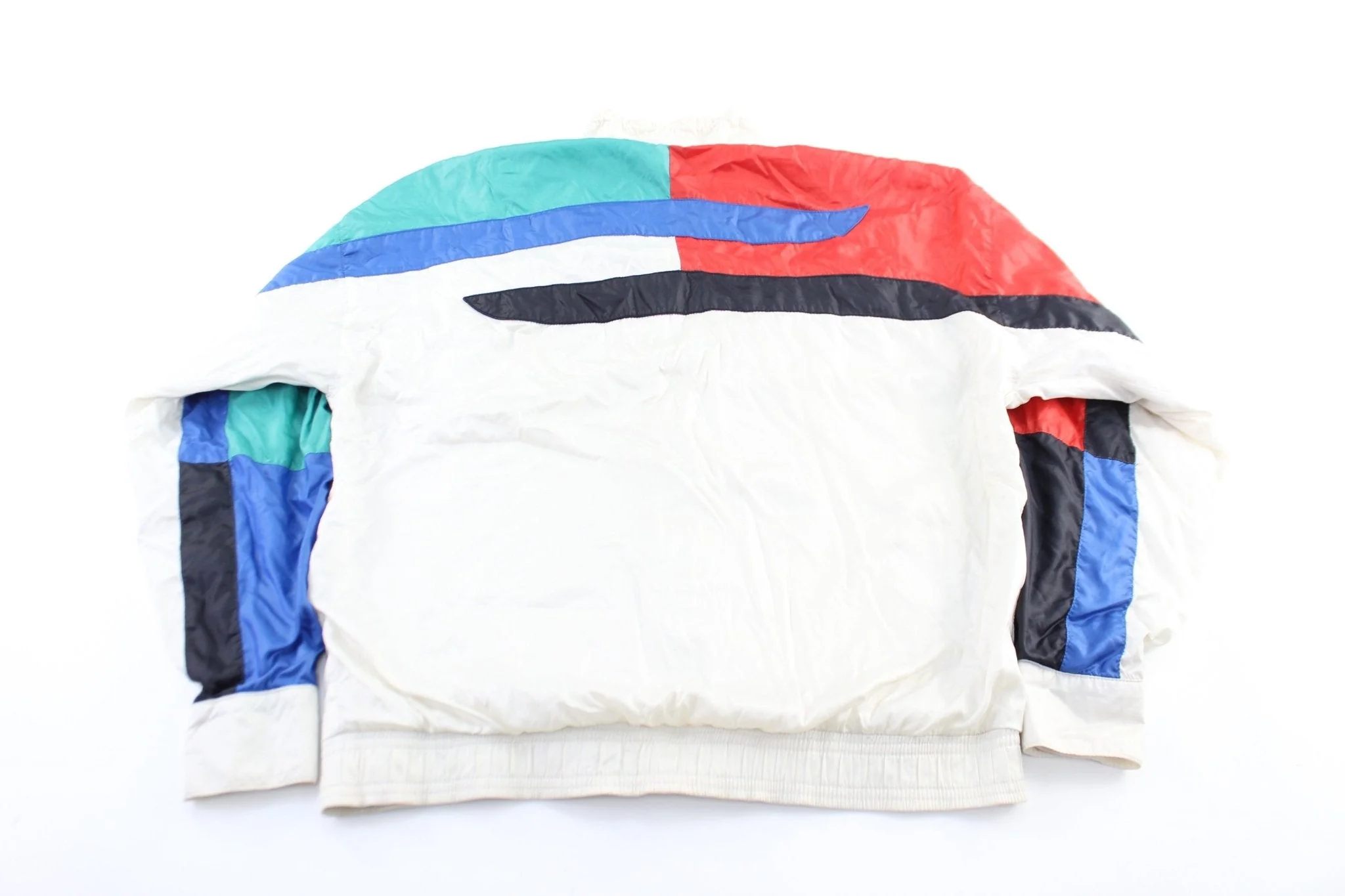 80's Adidas Embroidered Logo Colorful Zip Up Jacket - Image 2