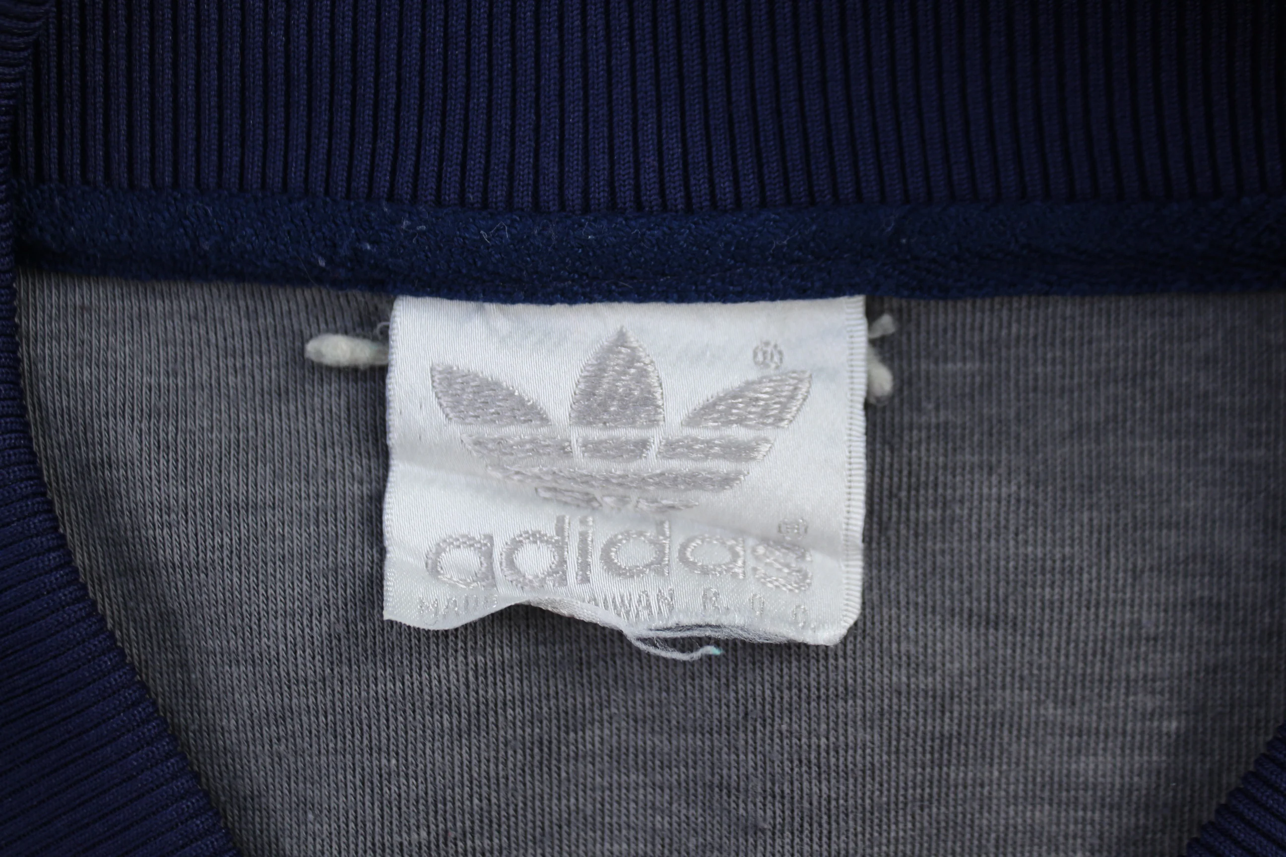 80's Adidas Embroidered Logo Full Zip Jacket - Image 3