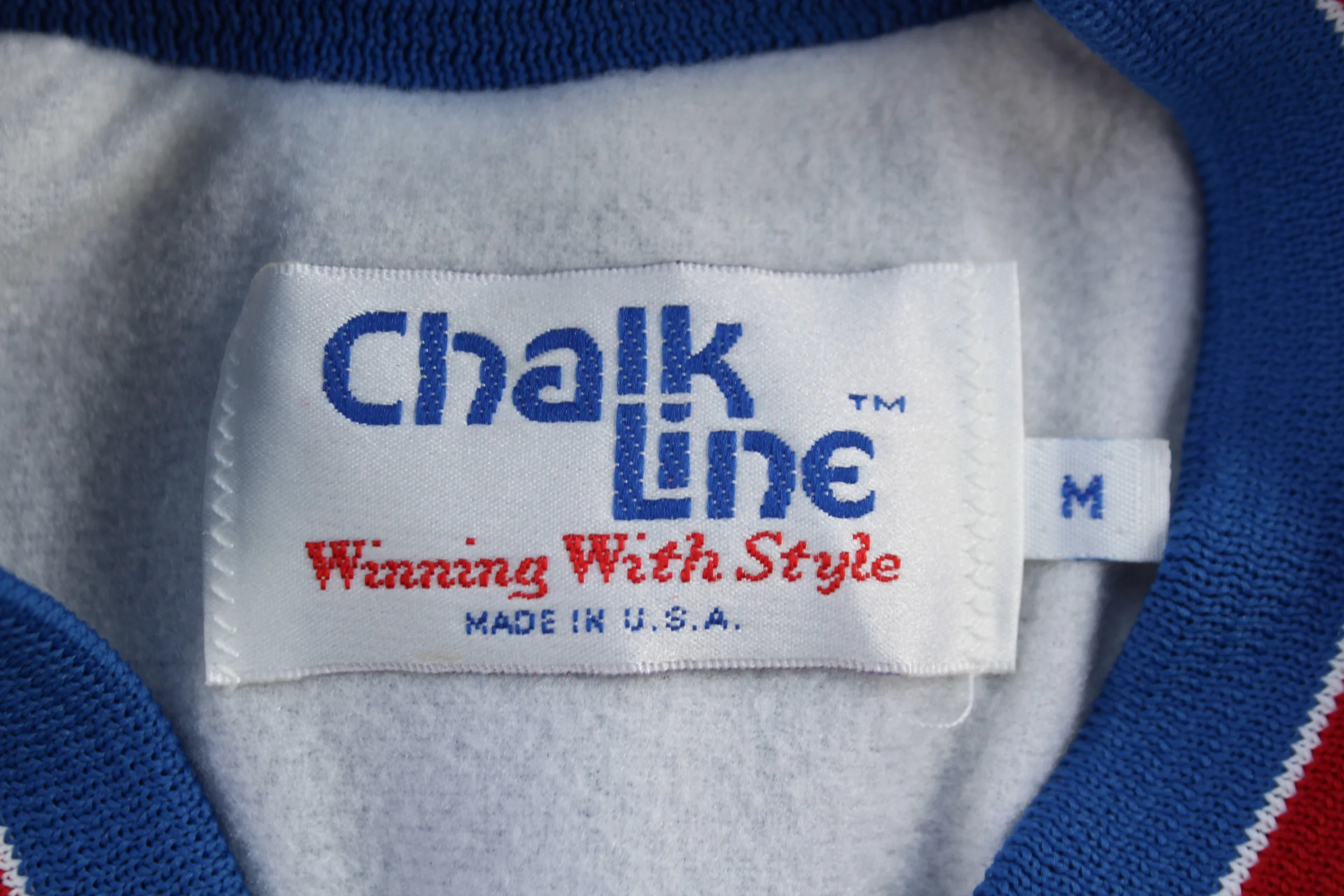 80's Chalk Line New York Giants Football 3/4 Sleeve Jacket - Image 3