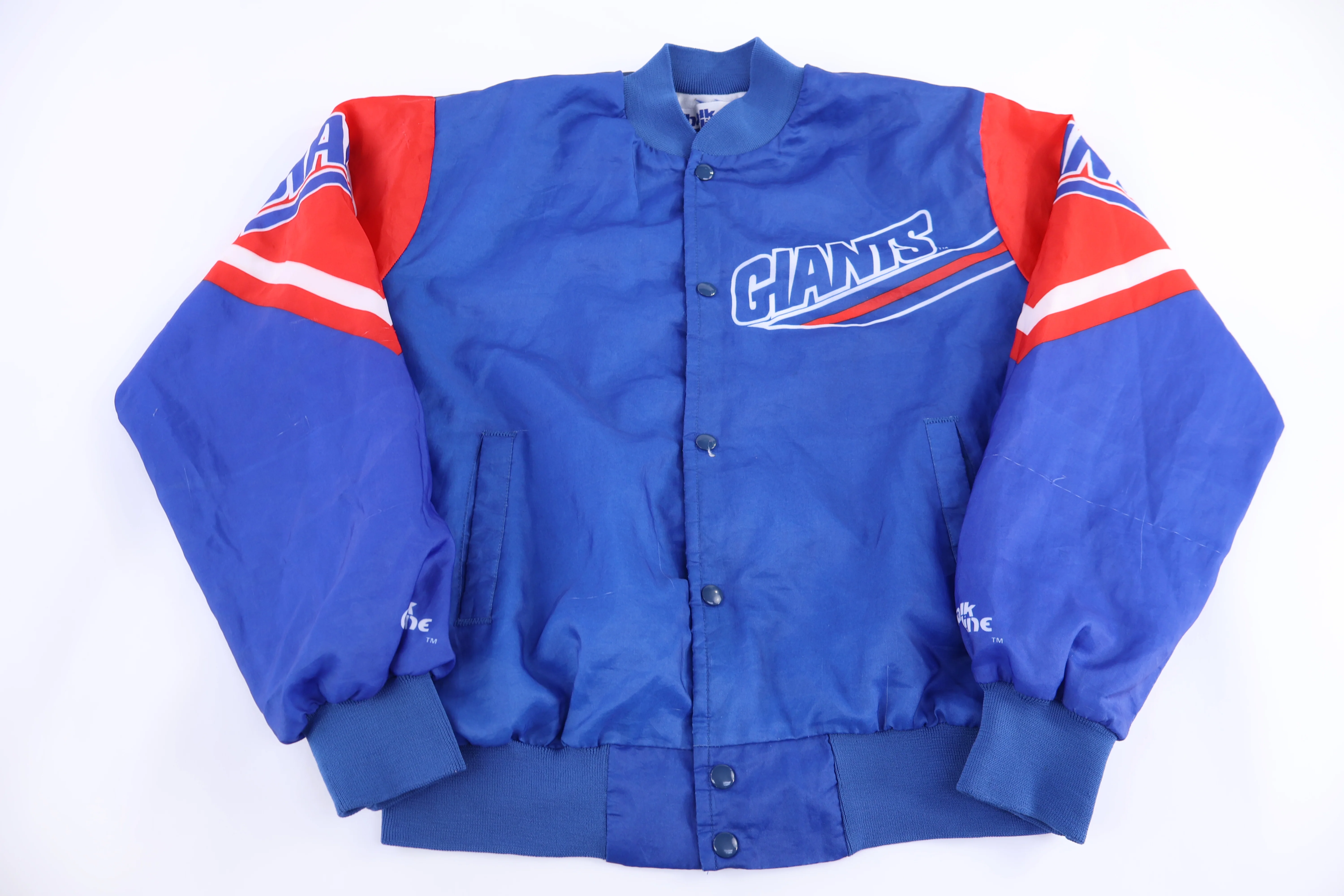 80's Chalk Line New York Giants Football Bomber Jacket - Image 2