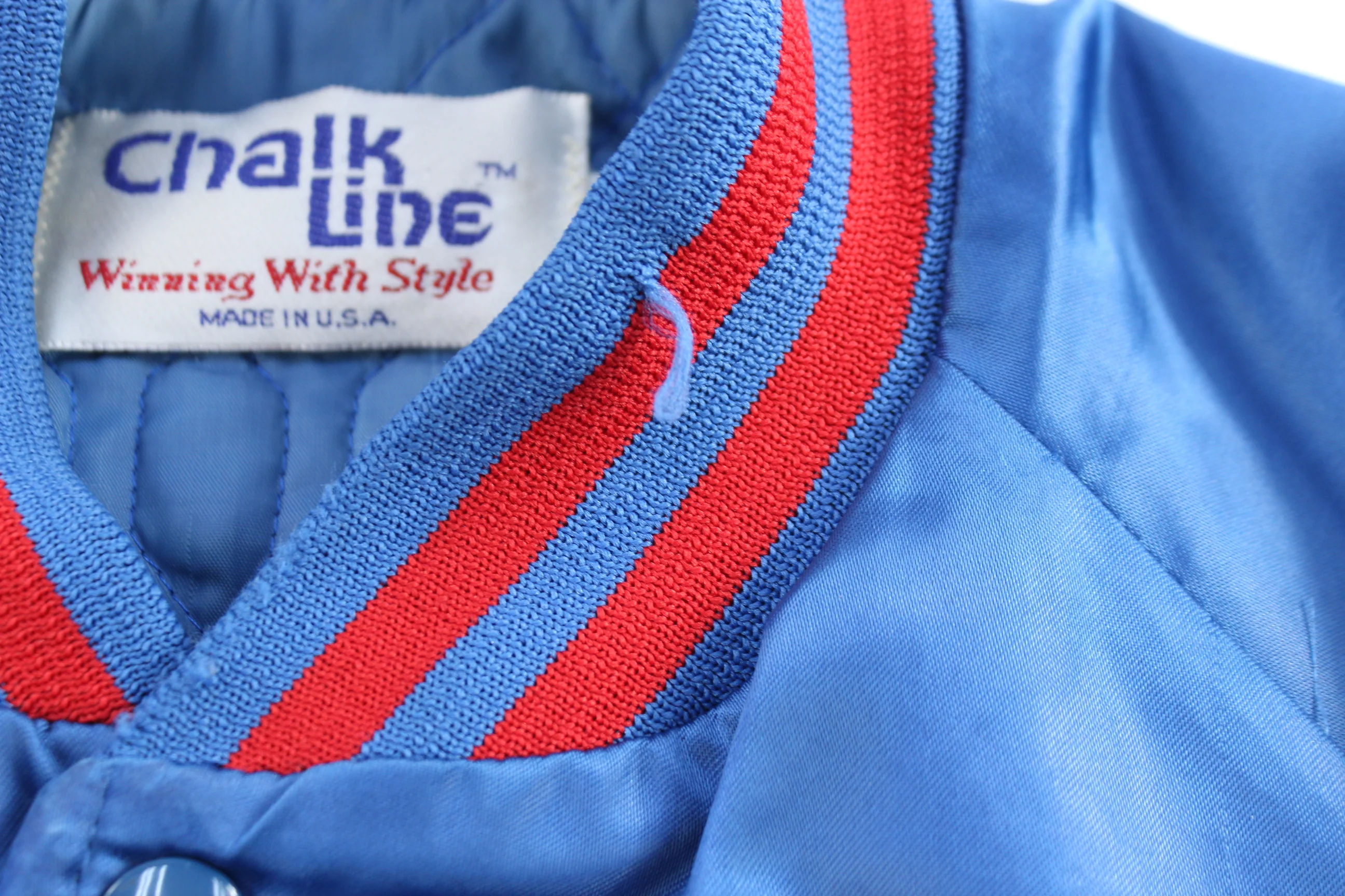 80's Chalk Line New York Giants Football Jacket - Image 3
