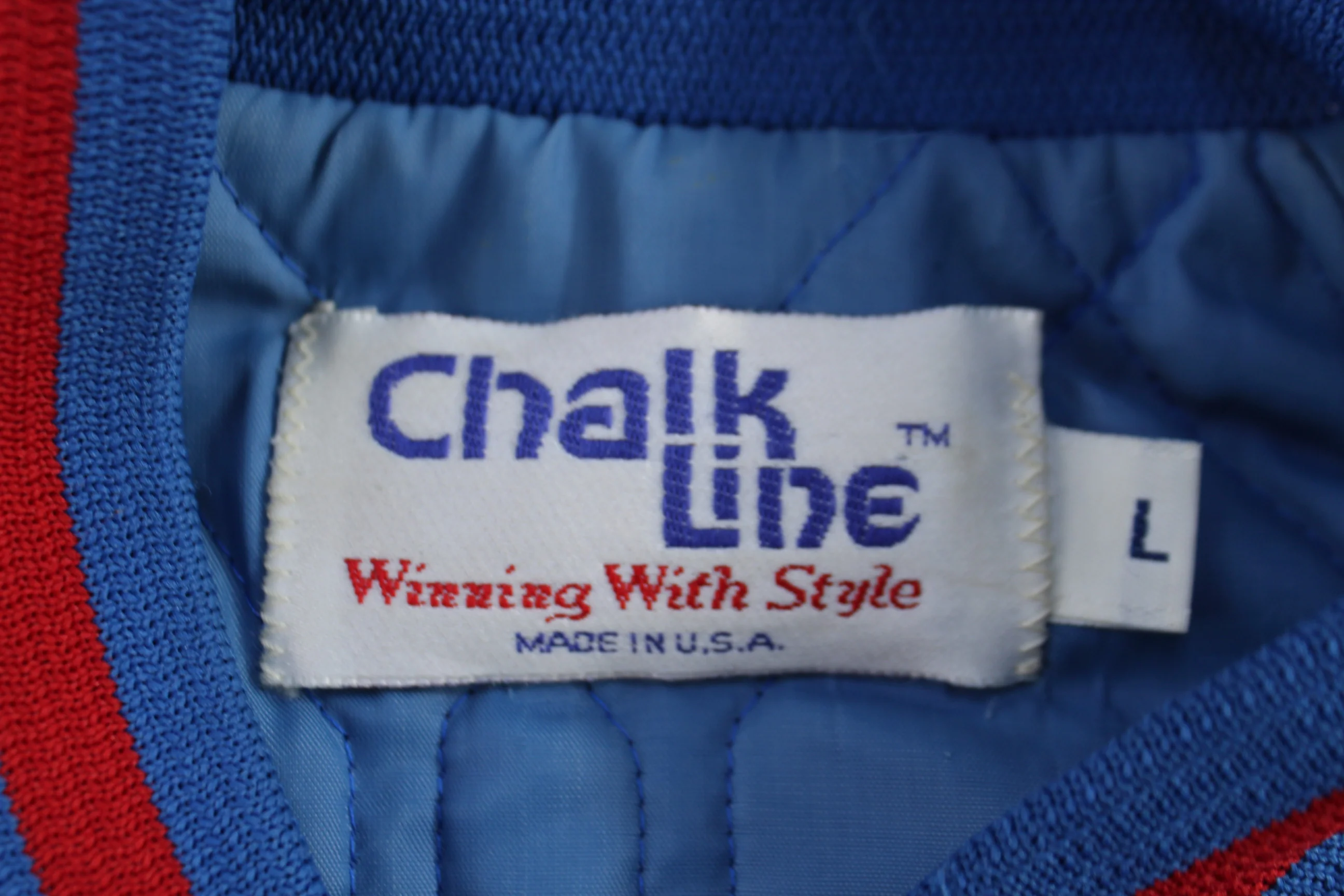 80's Chalk Line New York Giants Football Jacket - Image 4
