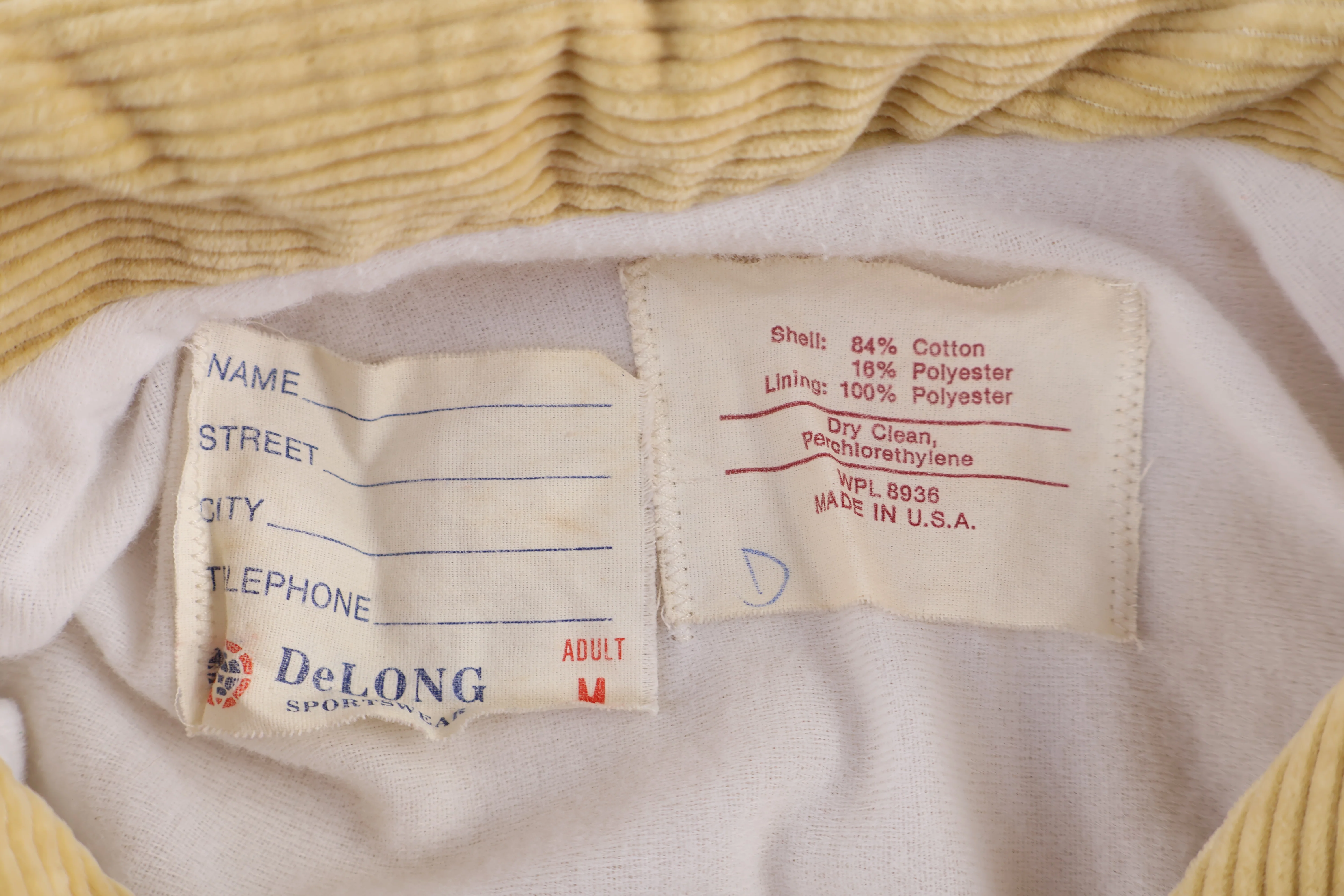 80's Chevron Tan Corduroy Jacket - Image 3