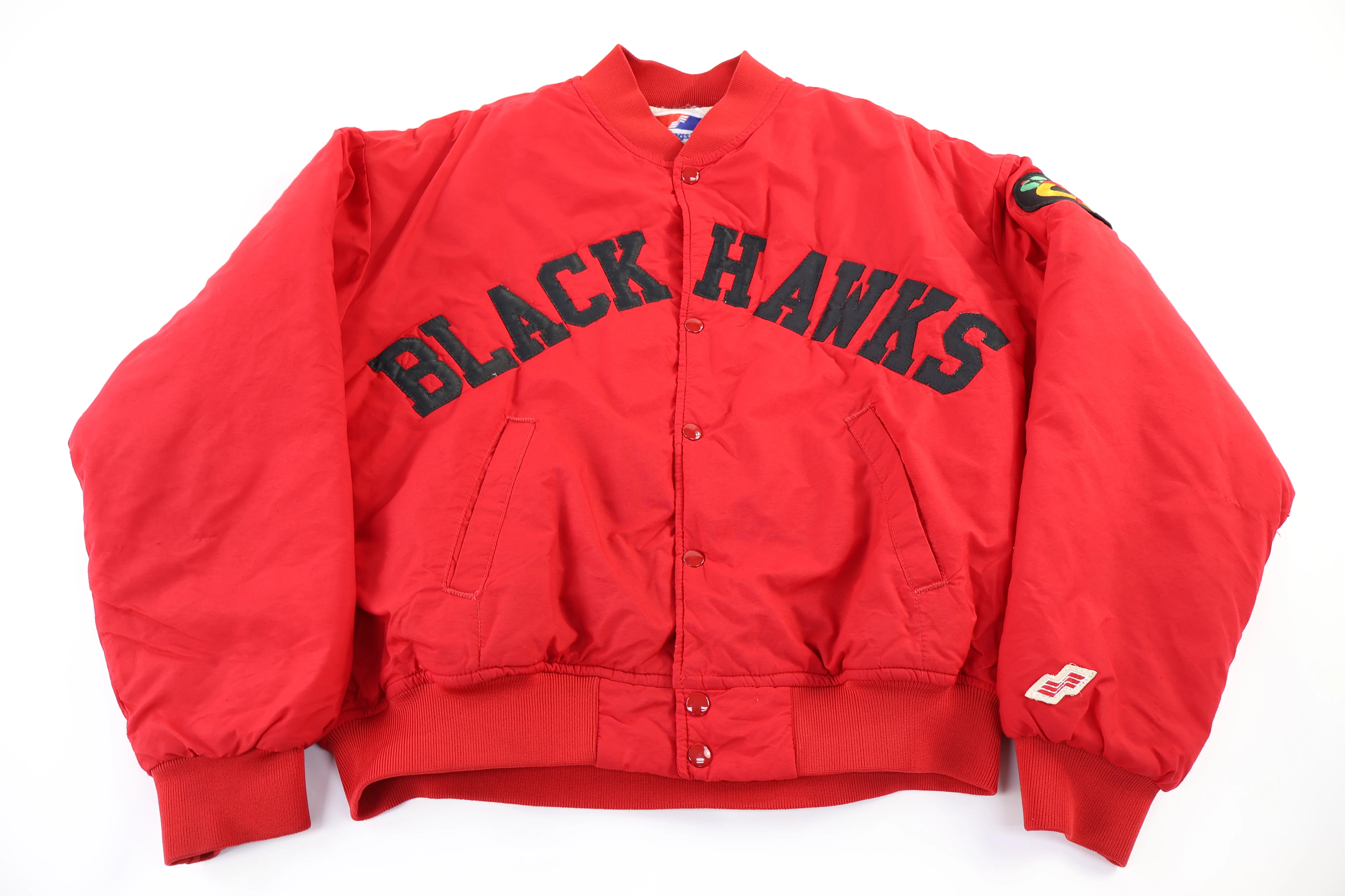 80's Chicago Blackhawks Hockey Bomber Jacket