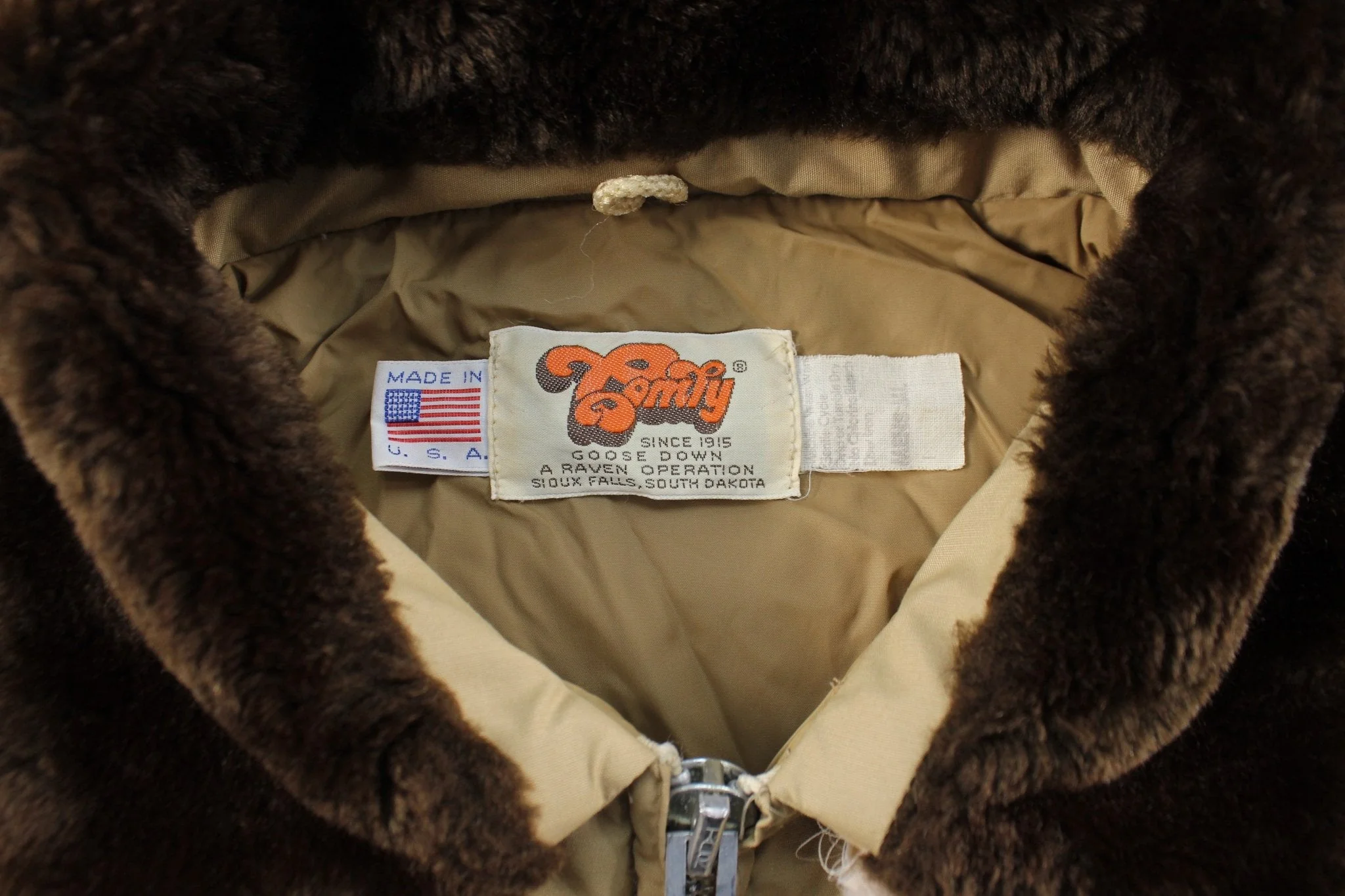 80's Comfy Goose Down Puffer Zip Up Jacket - Image 3